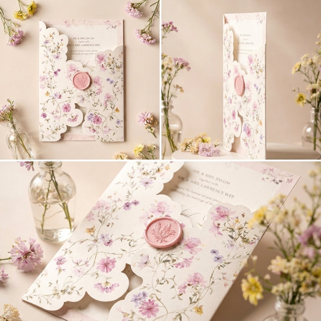 Fancy Shaped Wedding Invitation