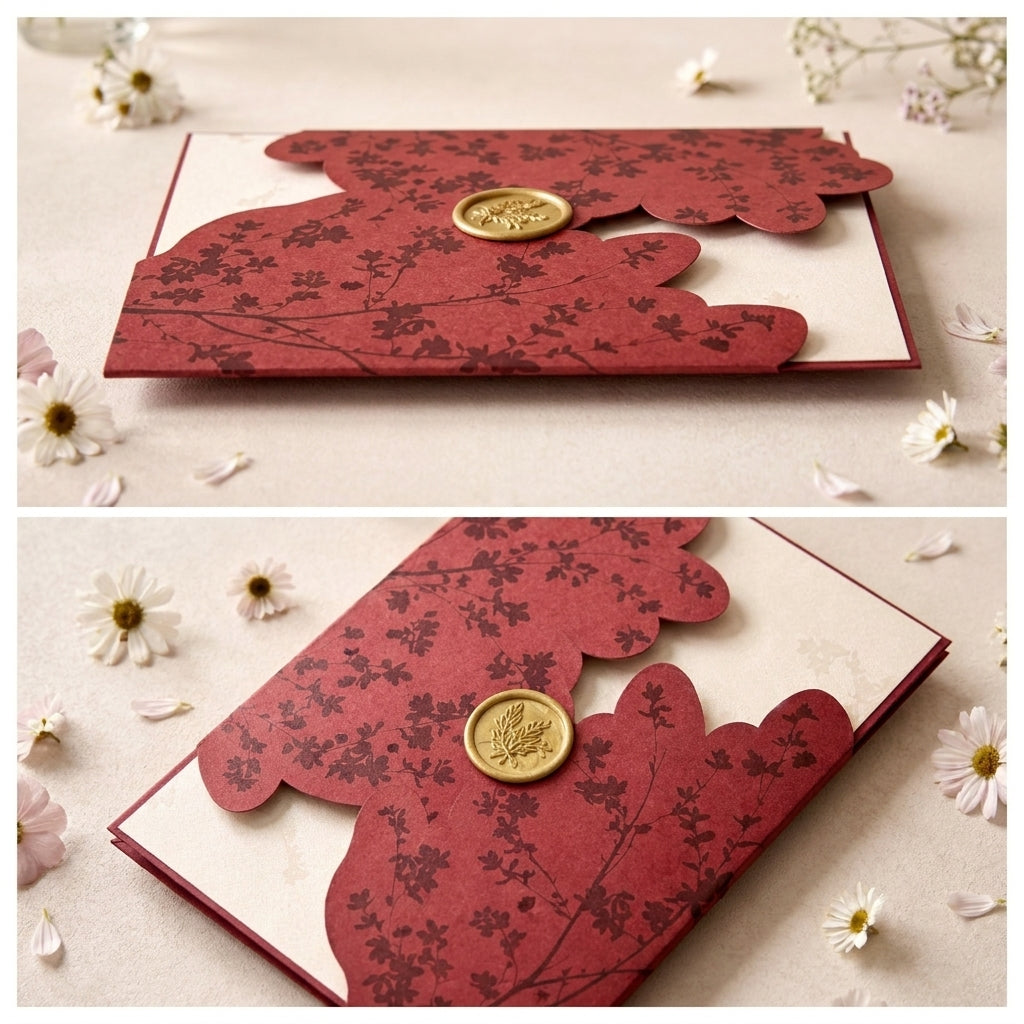 Fancy Shaped Wedding Invitation