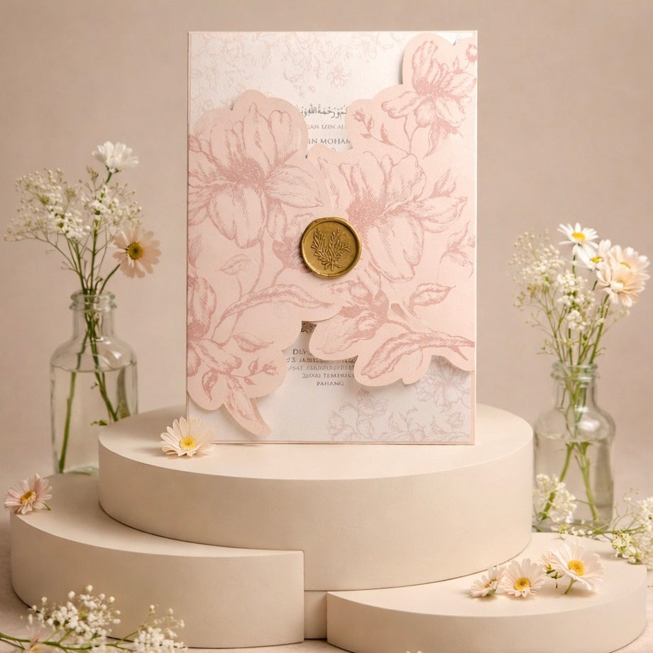 Fancy Shaped Wedding Invitation