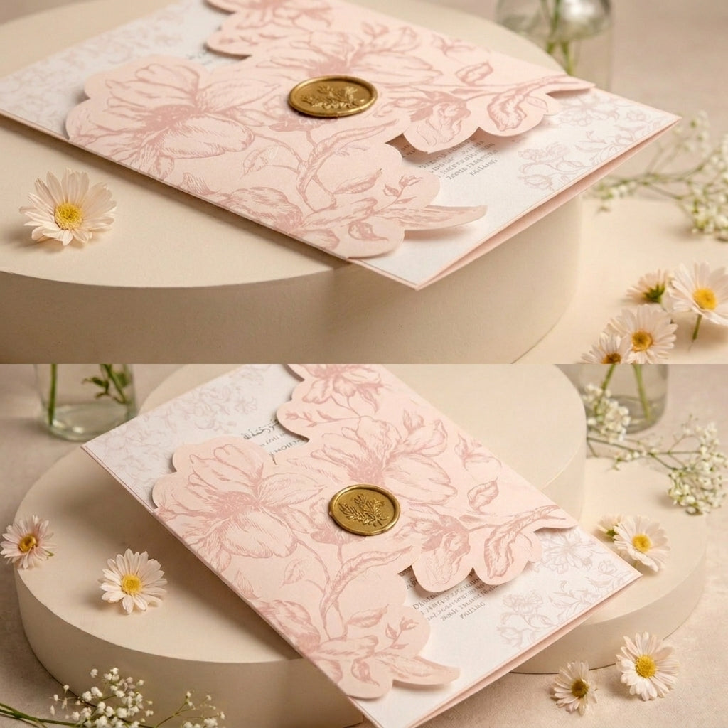 Fancy Shaped Wedding Invitation