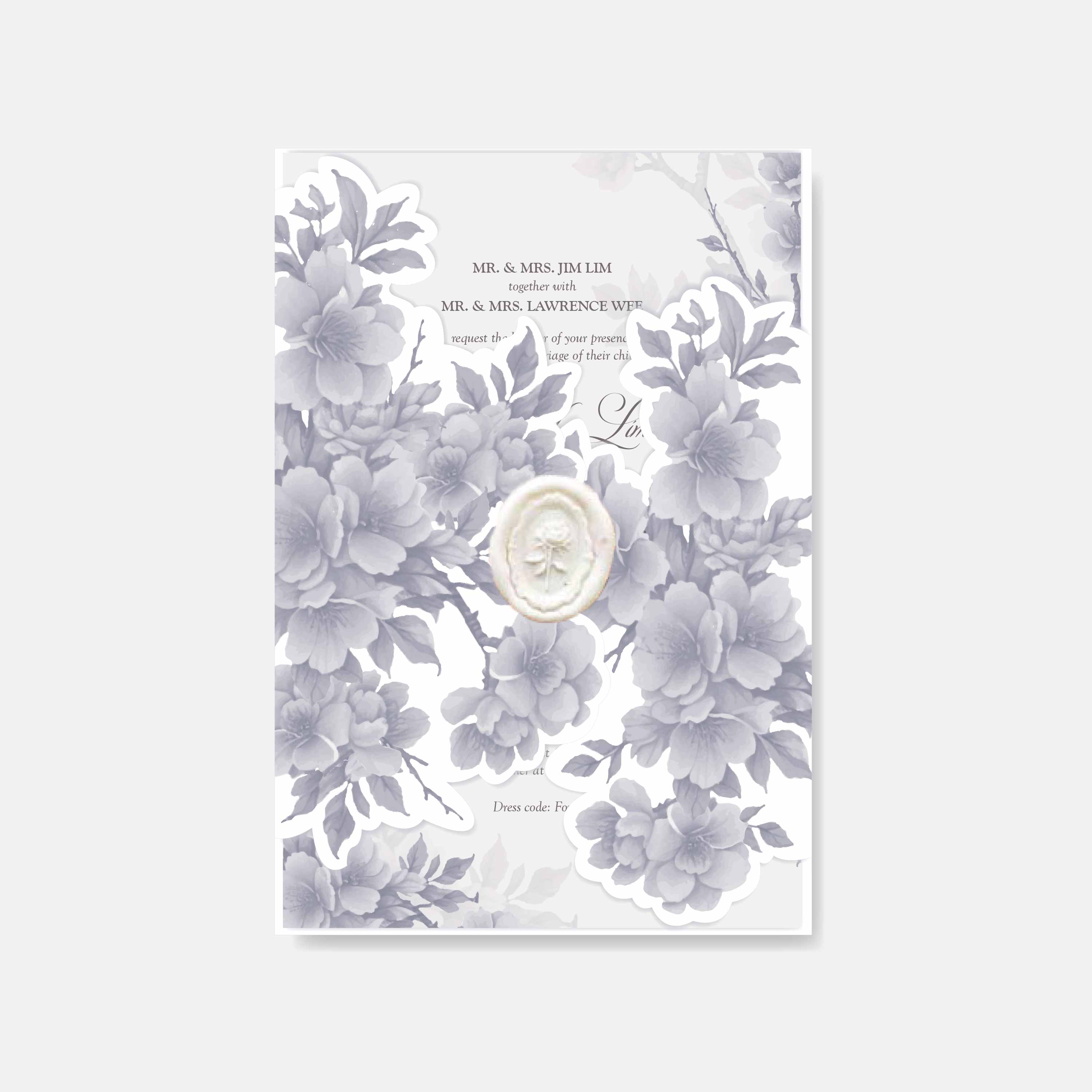 Fancy Shaped Wedding Invitation