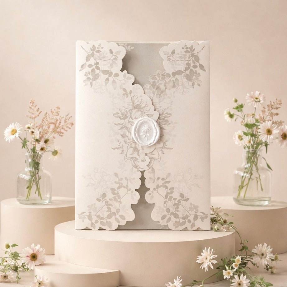 Fancy Shaped Wedding Invitation