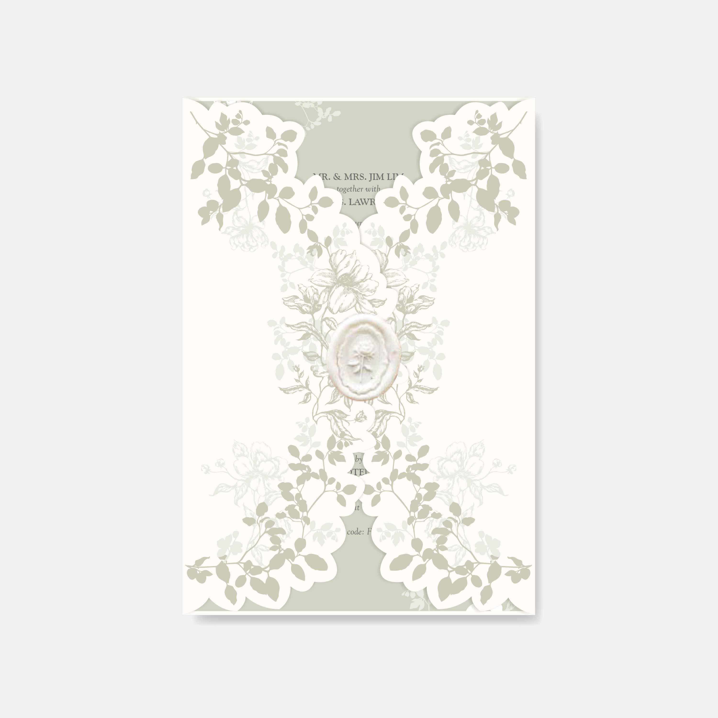 Fancy Shaped Wedding Invitation