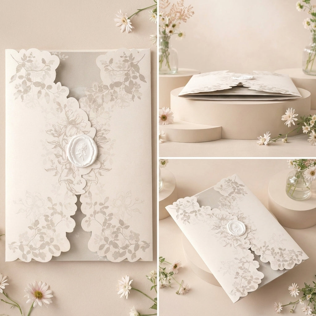 Fancy Shaped Wedding Invitation