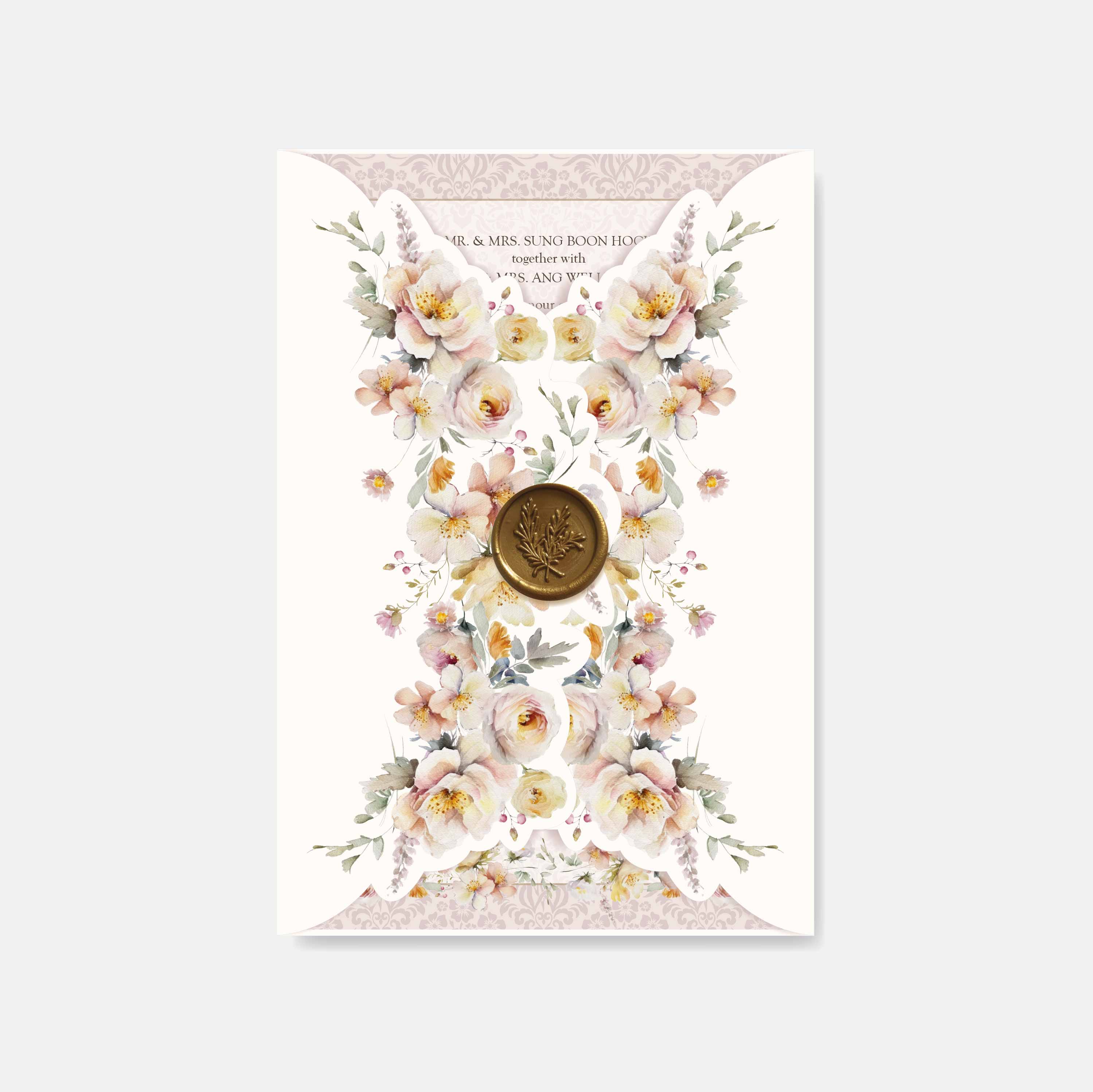 Fancy Shaped Wedding Invitation