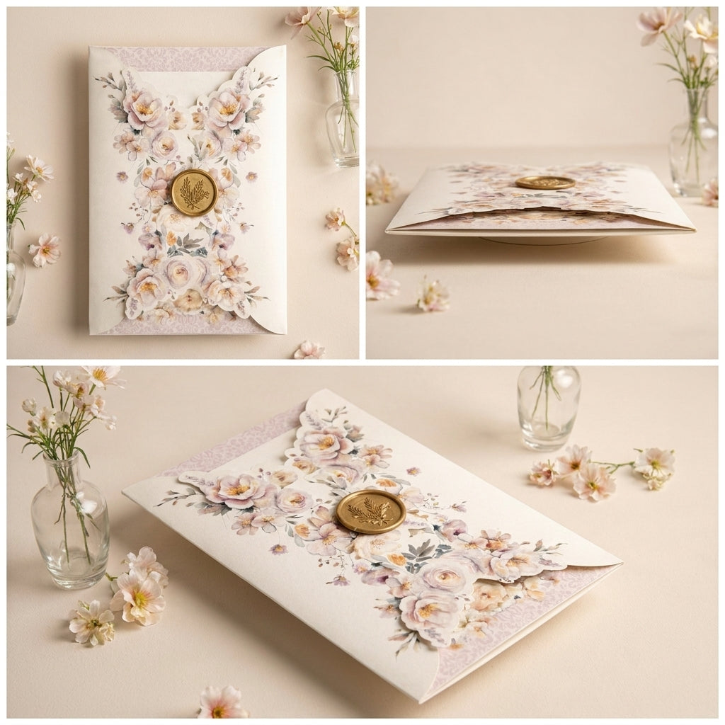 Fancy Shaped Wedding Invitation