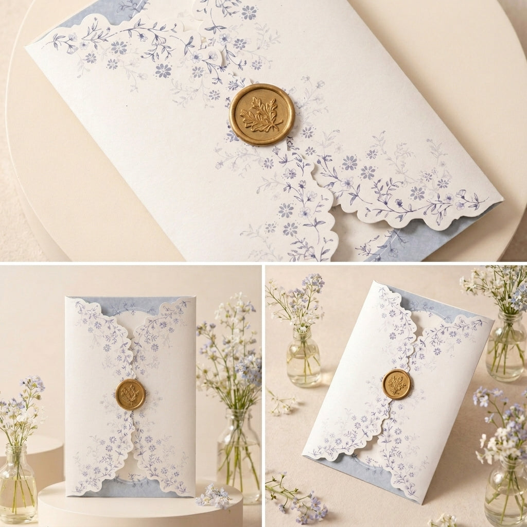 Fancy Shaped Wedding Invitation
