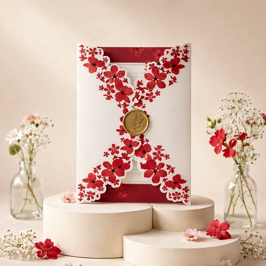 Fancy Shaped Wedding Invitation