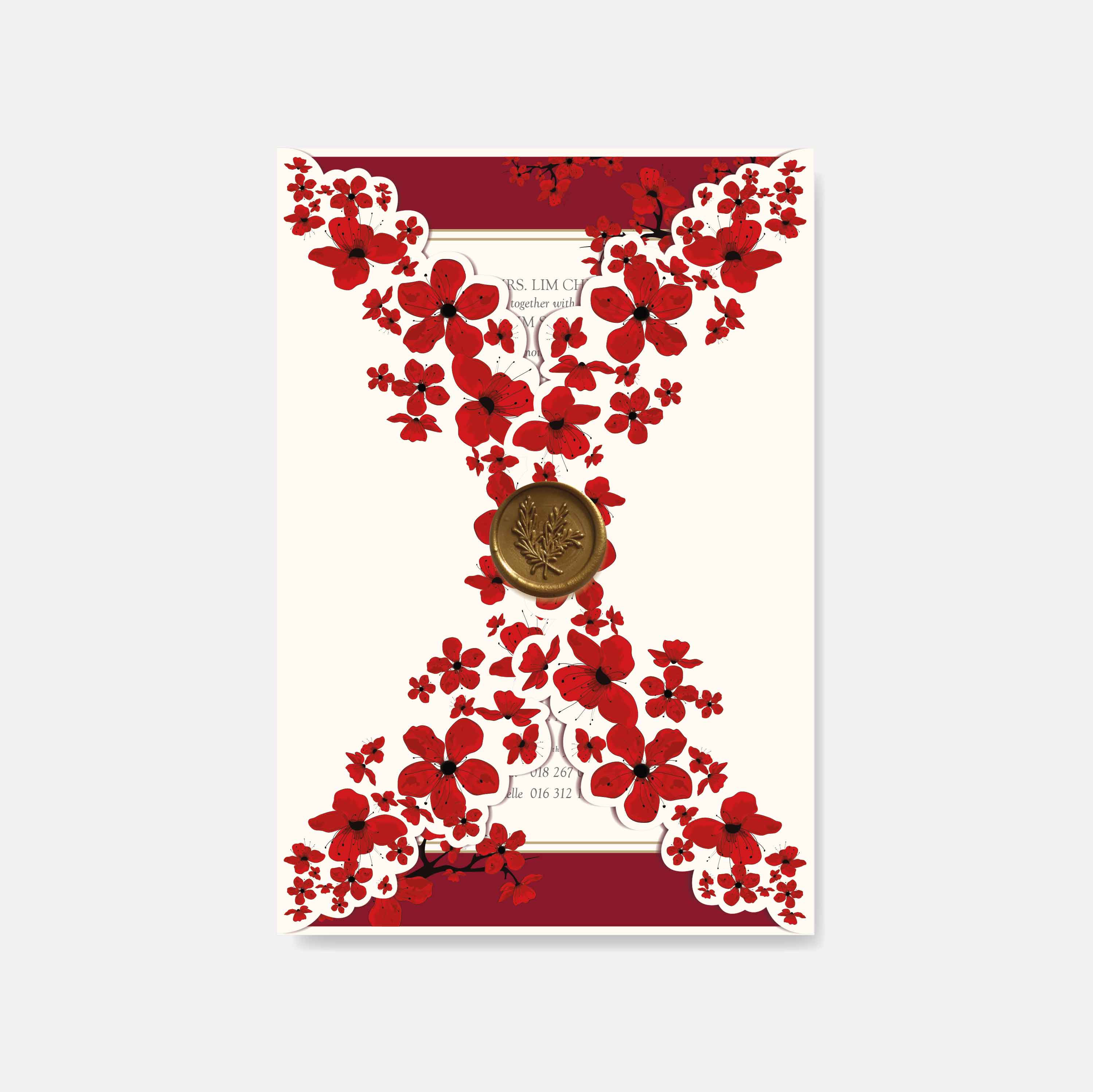 Fancy Shaped Wedding Invitation