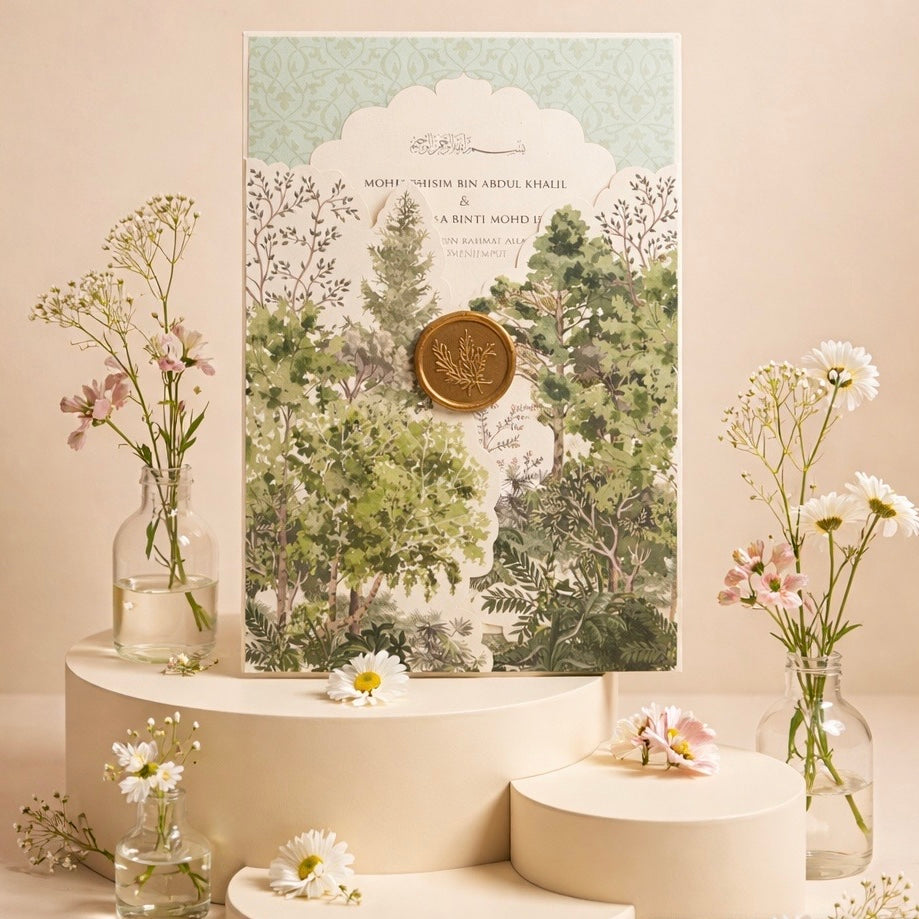Fancy Shaped Wedding Invitation