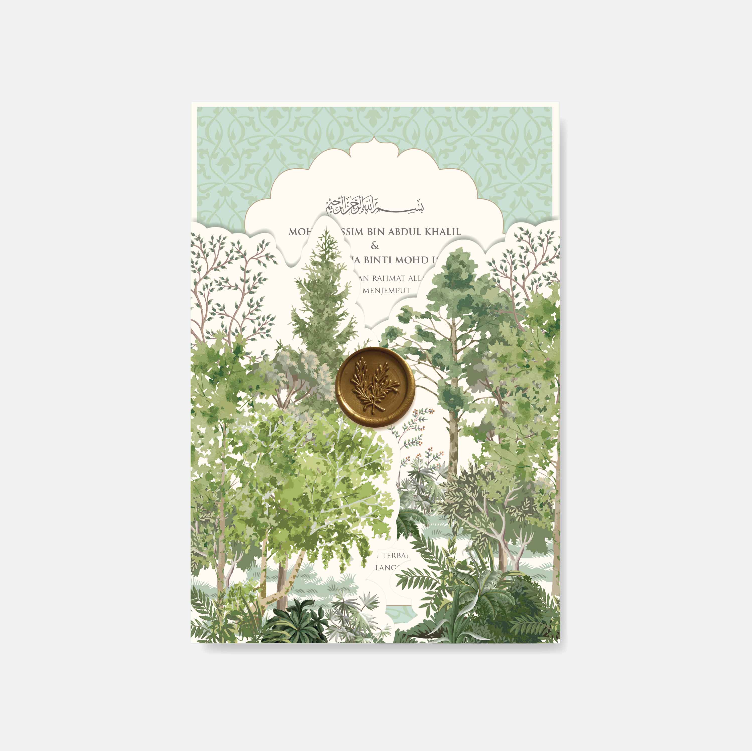Fancy Shaped Wedding Invitation