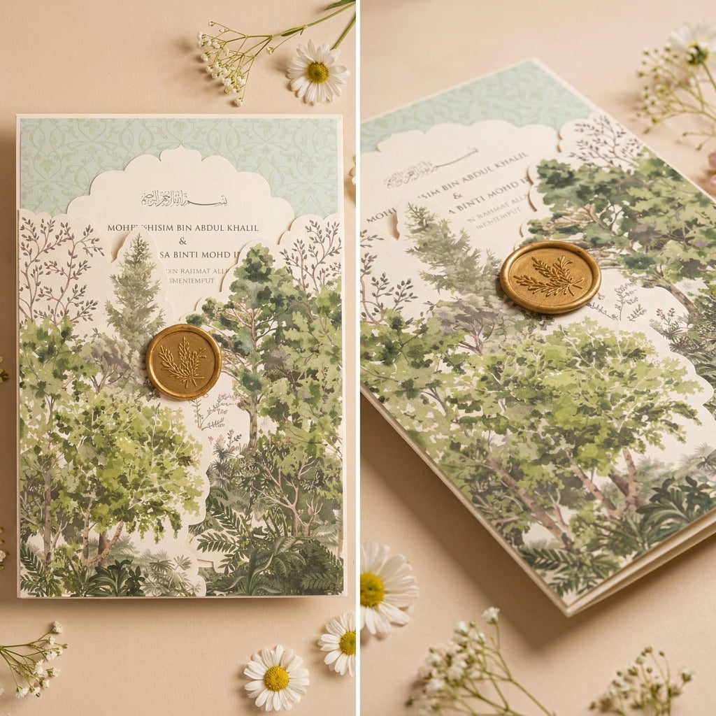 Fancy Shaped Wedding Invitation