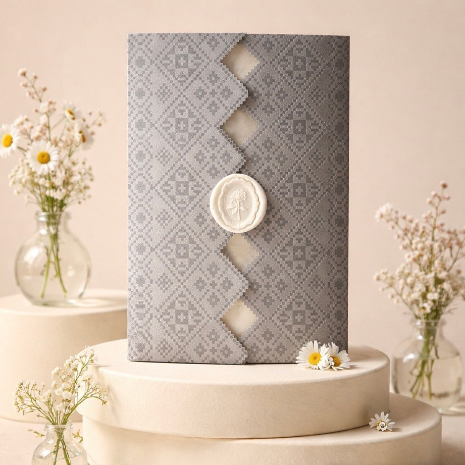 Fancy Shaped Wedding Invitation