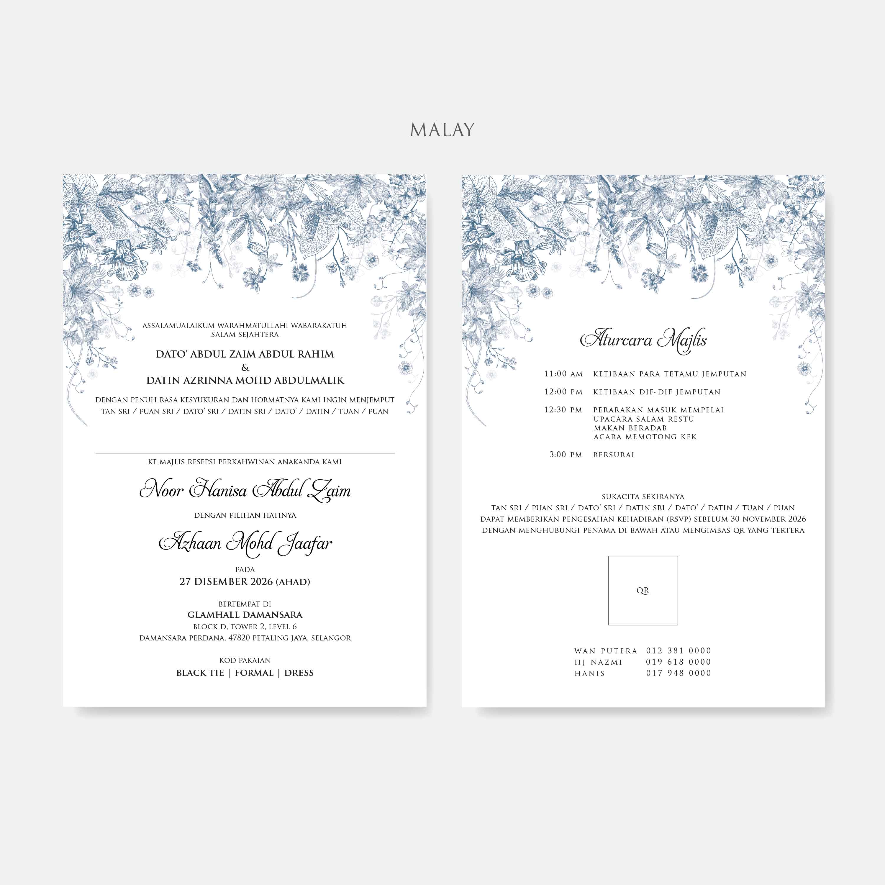 Premium Hardcover Wedding Invitation - Paperose Wedding