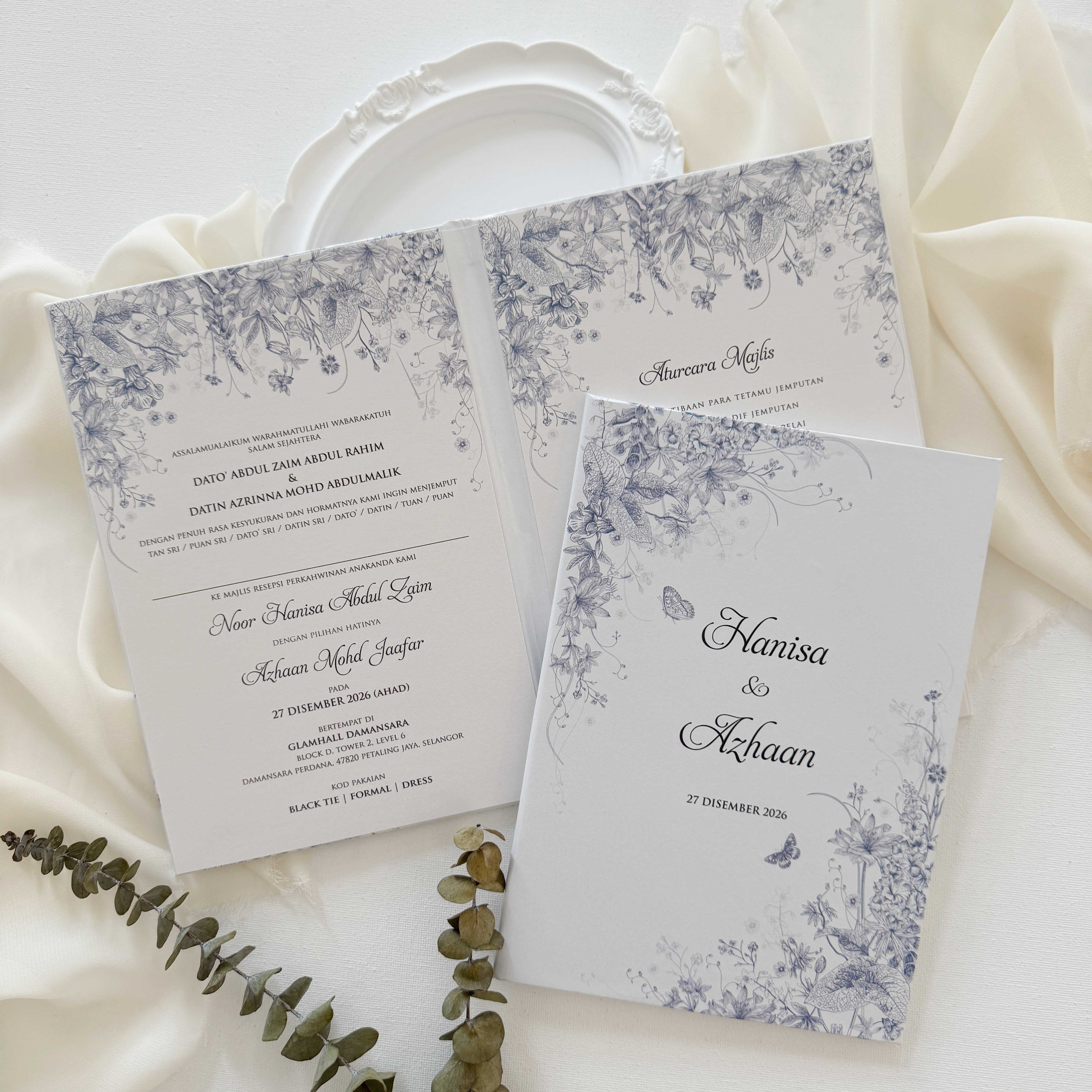 Premium Hardcover Wedding Invitation - Paperose Wedding