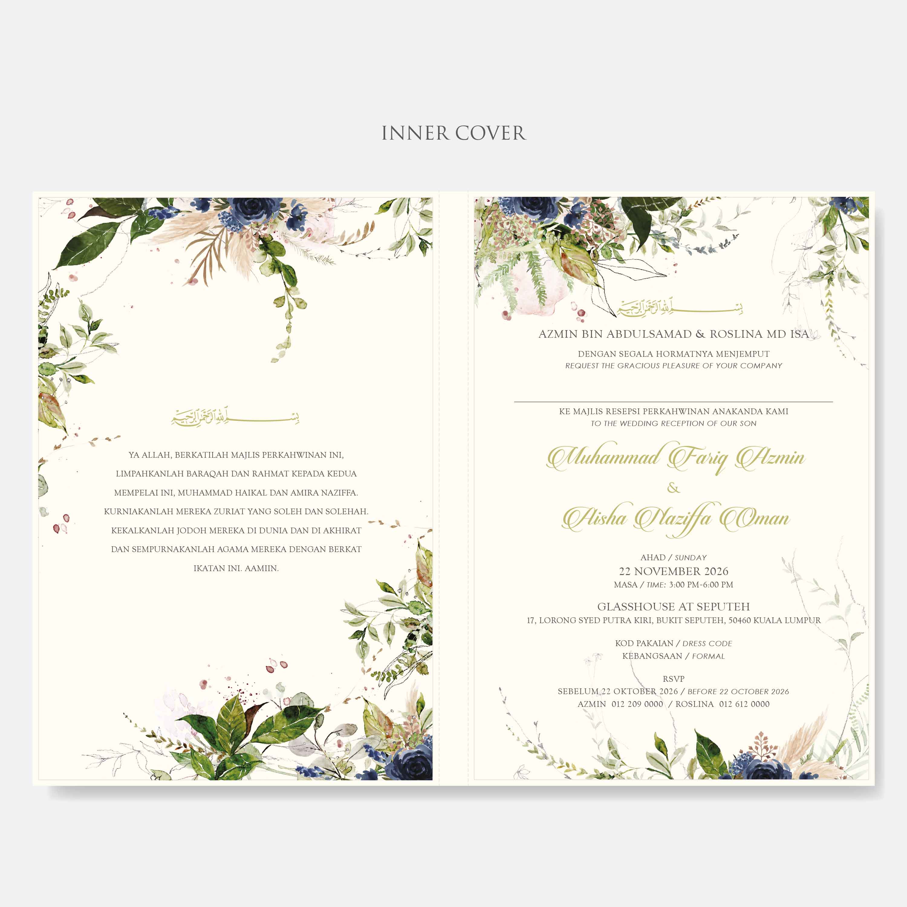 Premium Hardcover Wedding Invitation - Paperose Wedding