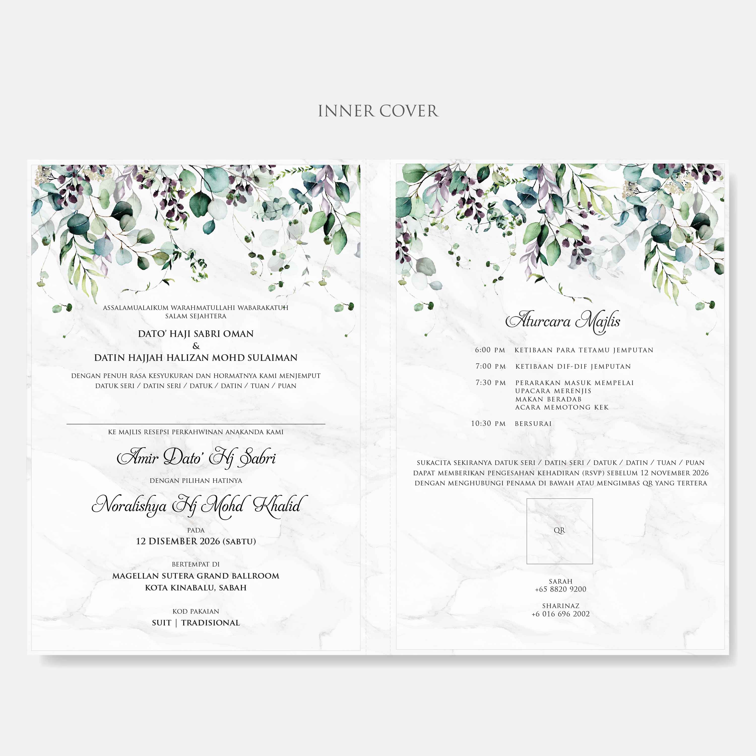 Premium Hardcover Wedding Invitation - Paperose Wedding