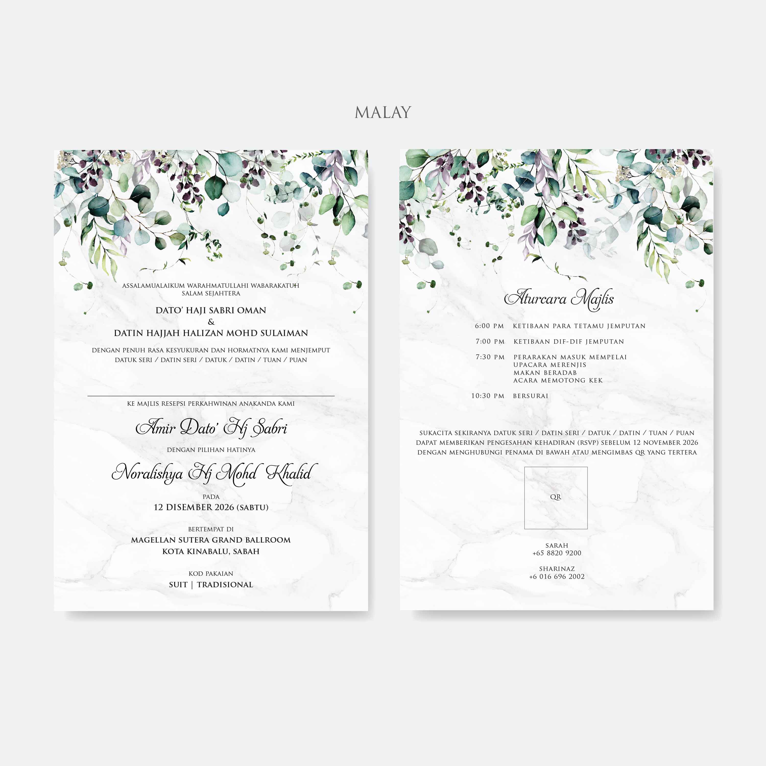 Premium Hardcover Wedding Invitation - Paperose Wedding