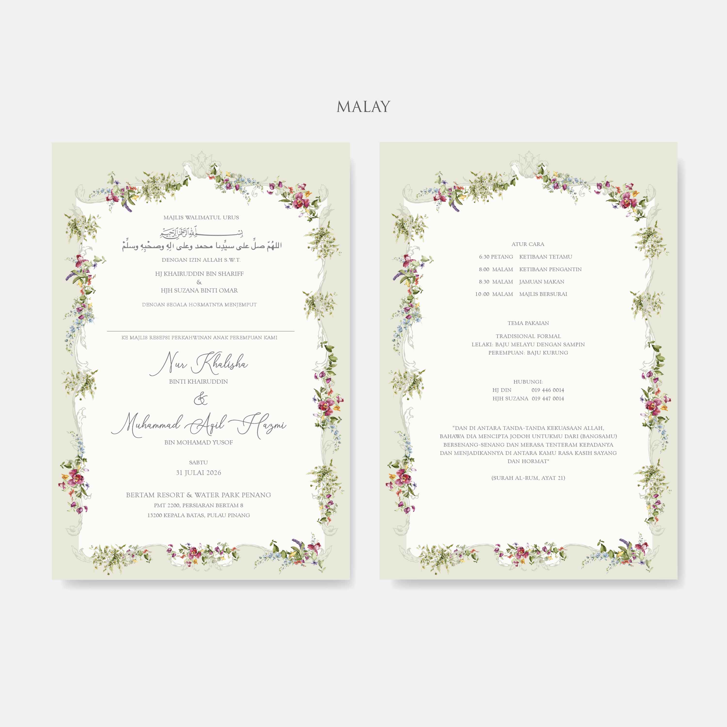 Premium Hardcover Wedding Invitation - Paperose Wedding