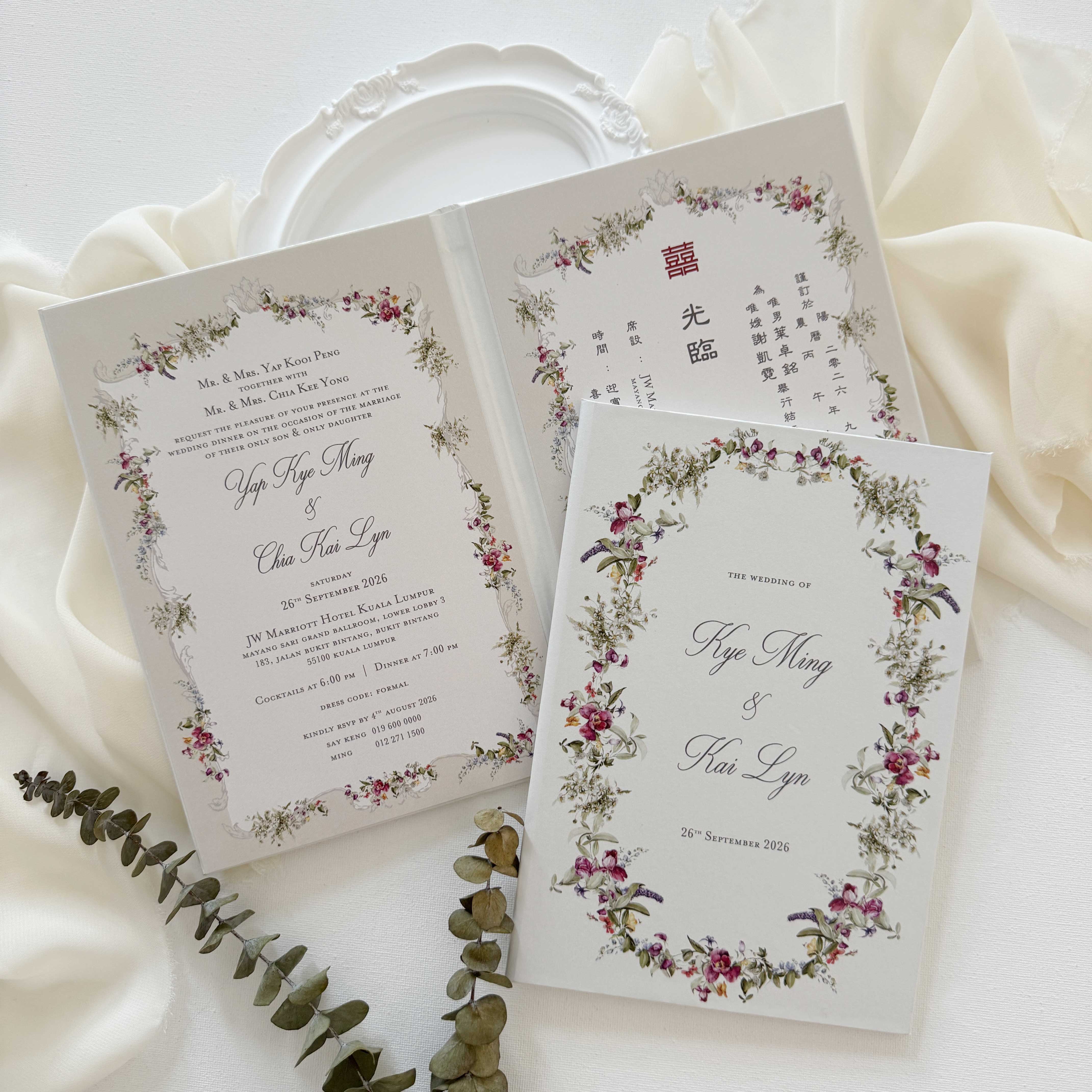 Premium Hardcover Wedding Invitation - Paperose Wedding