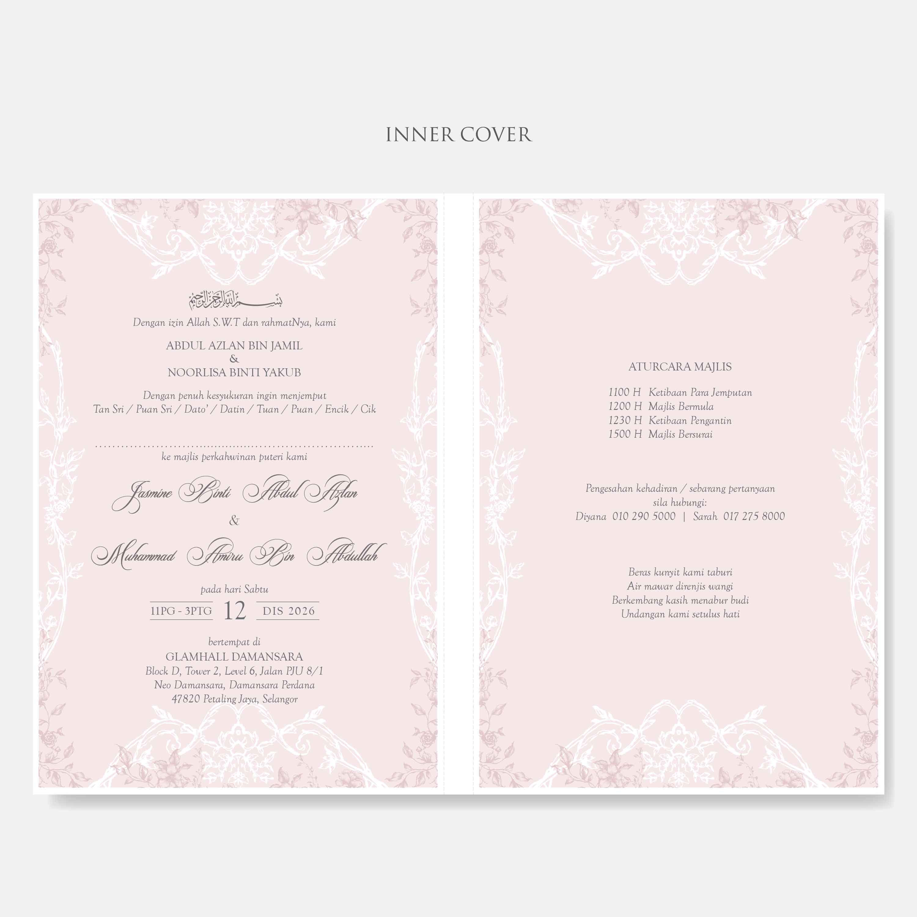 Premium Hardcover Wedding Invitation - Paperose Wedding