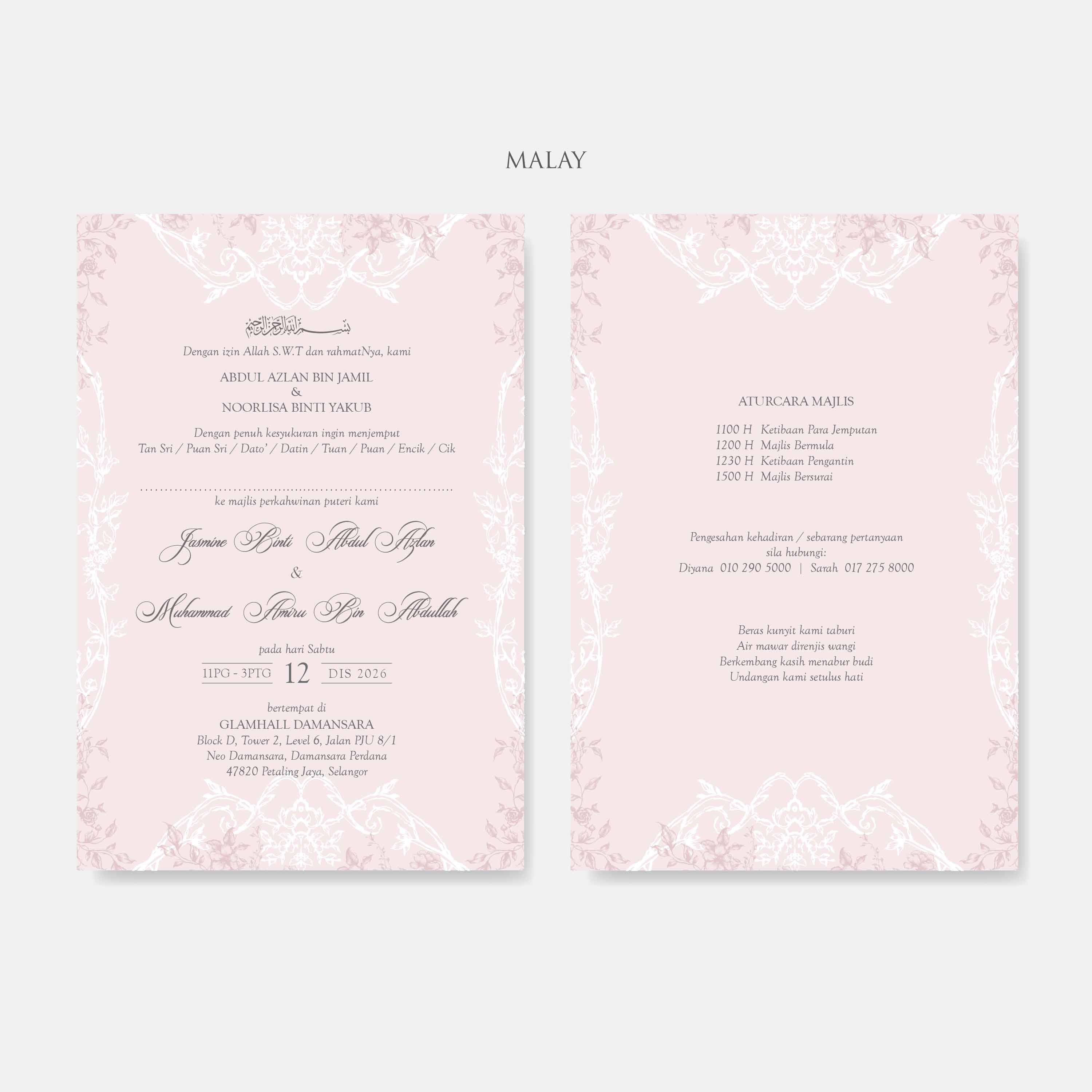 Premium Hardcover Wedding Invitation - Paperose Wedding