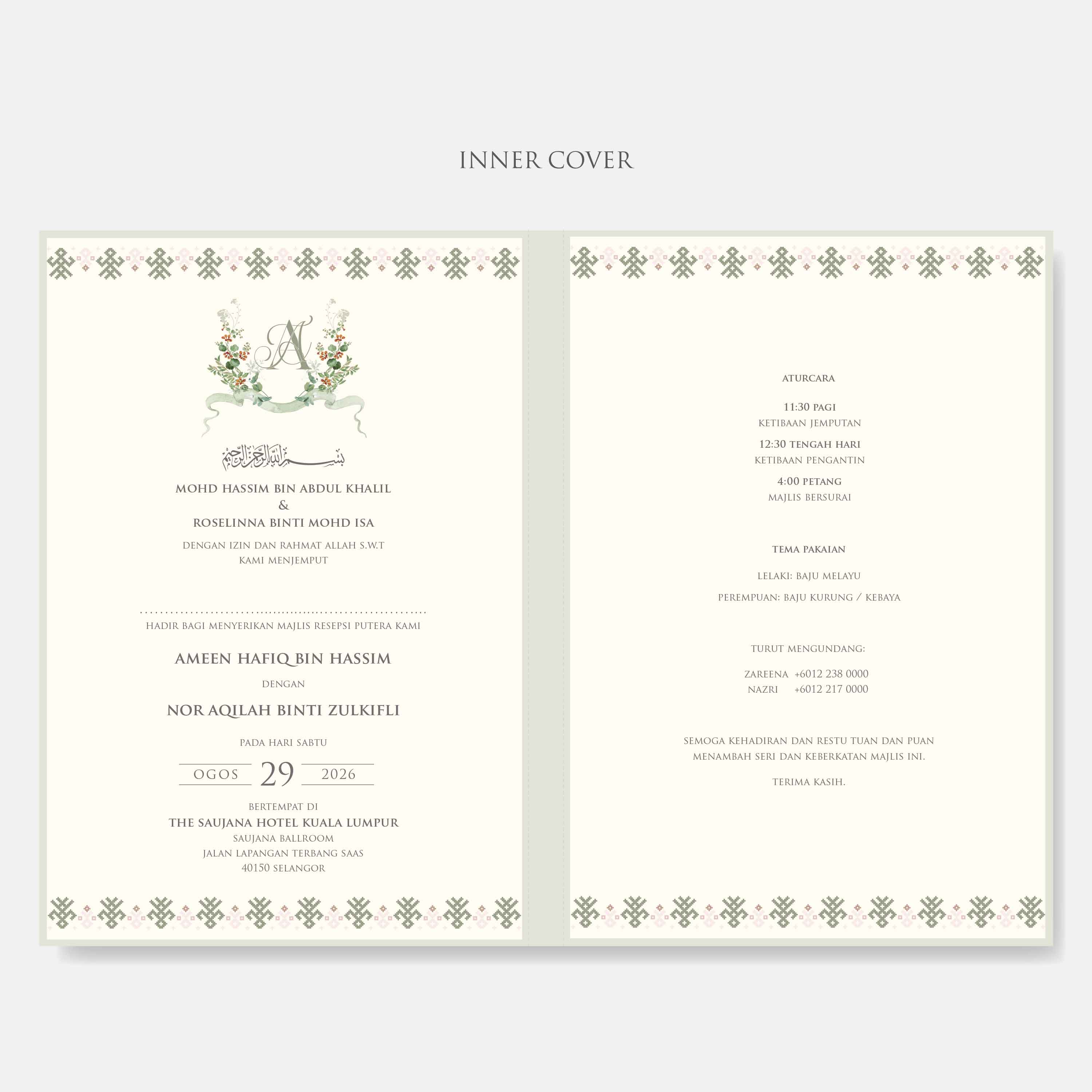 Premium Hardcover Wedding Invitation - Paperose Wedding