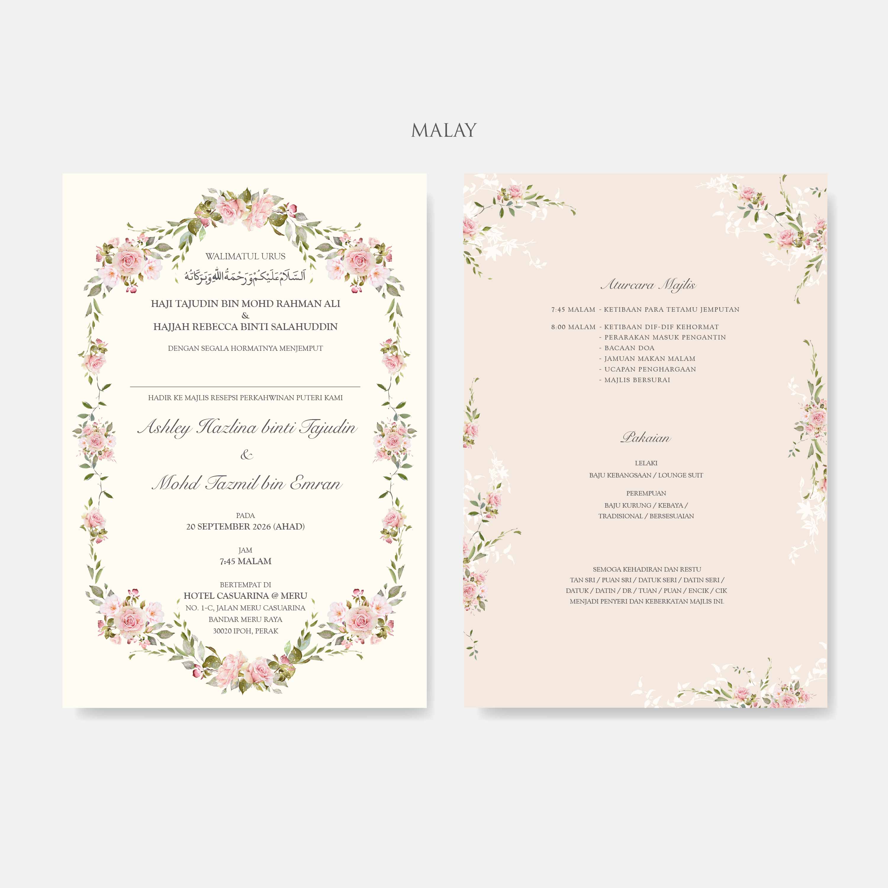 Lace Wedding Invitation