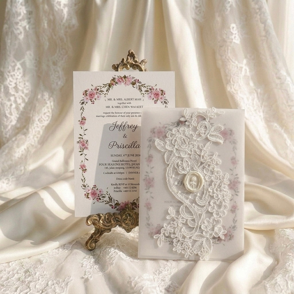 Lace Wedding Invitation