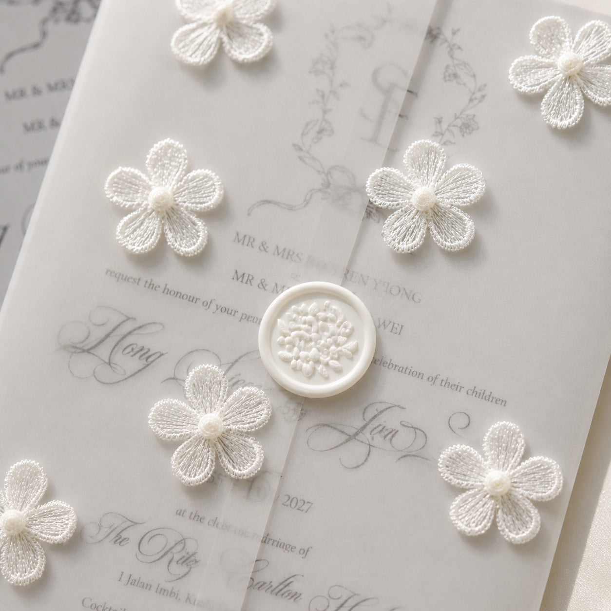 Lace Wedding Invitation