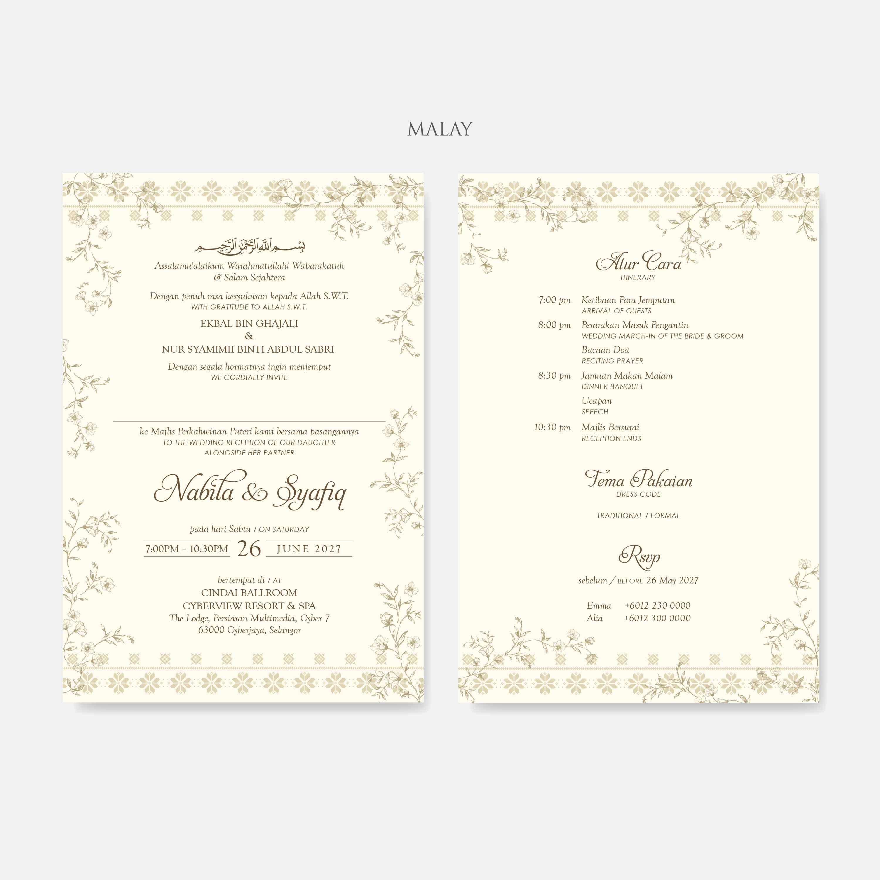 Lace Wedding Invitation