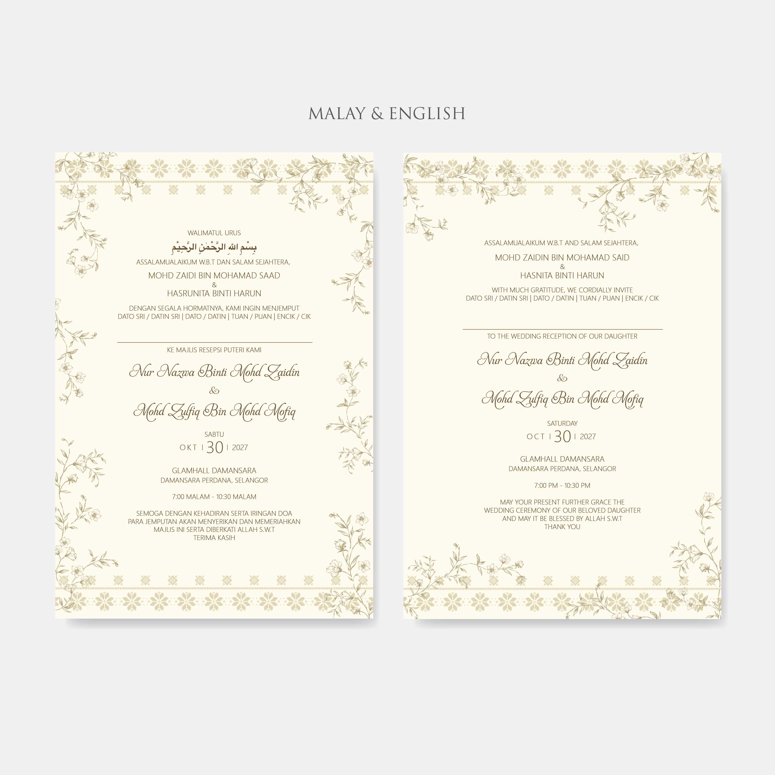 Lace Wedding Invitation