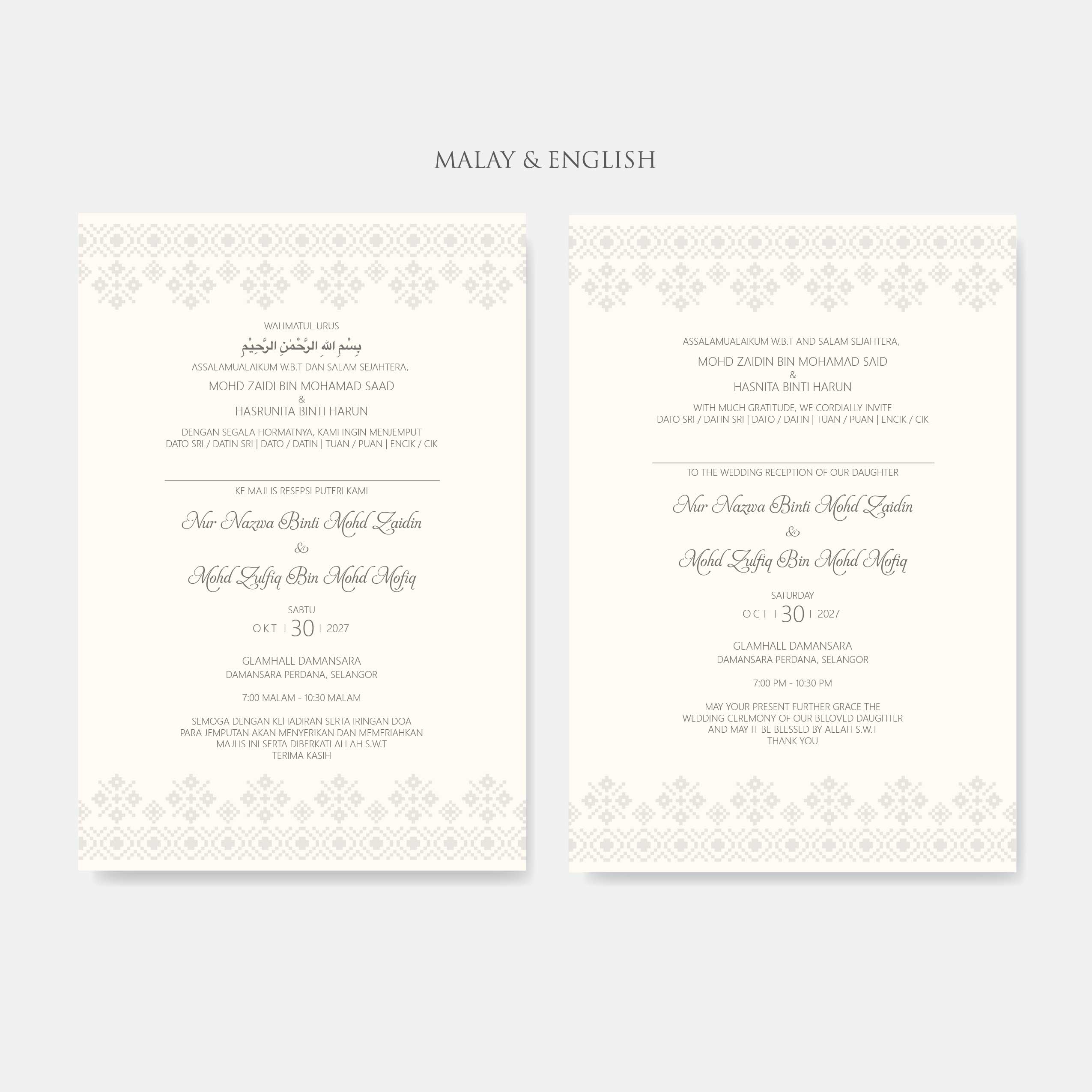 Lace Wedding Invitation