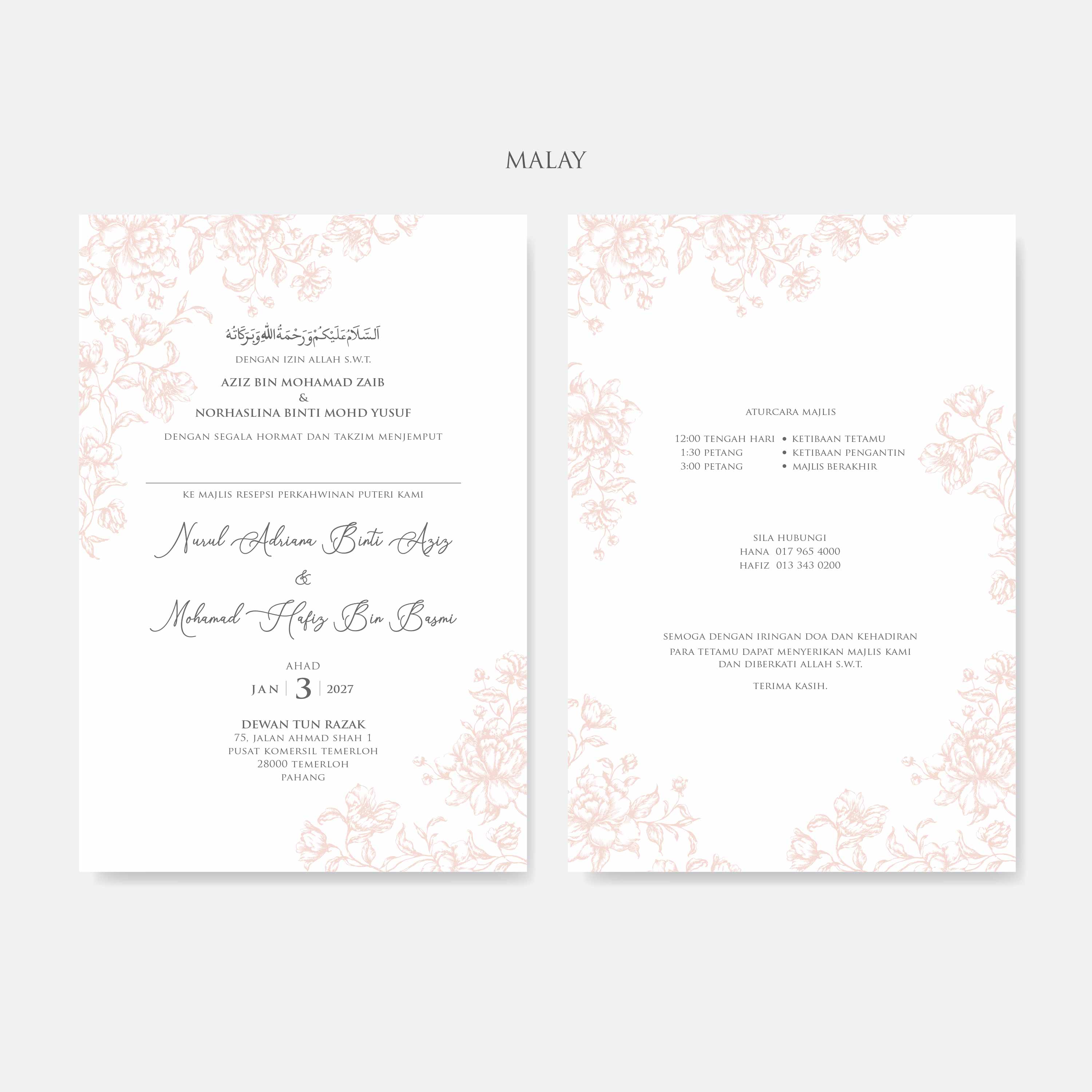 Lace Wedding Invitation