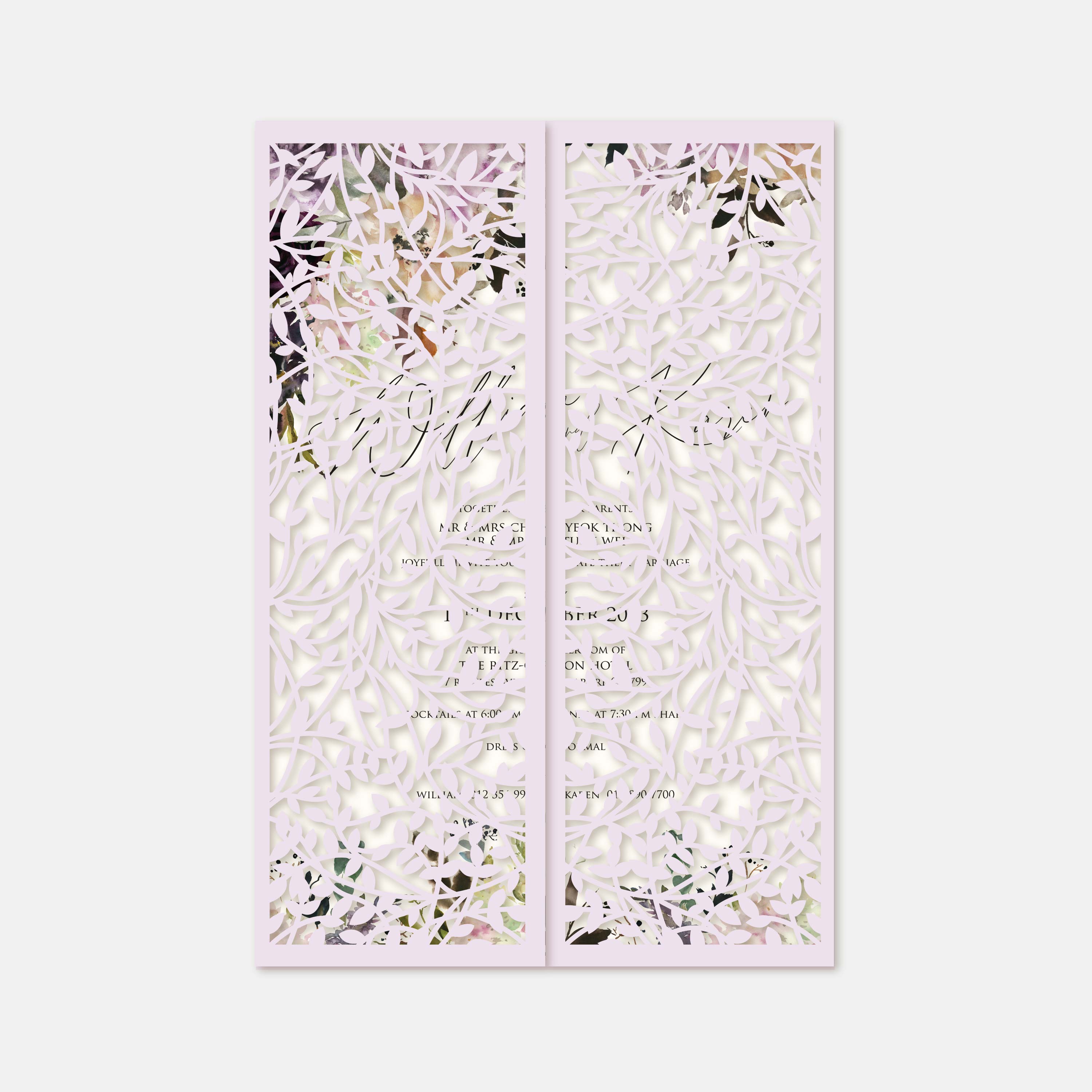 Laser Cut Wedding Invitation