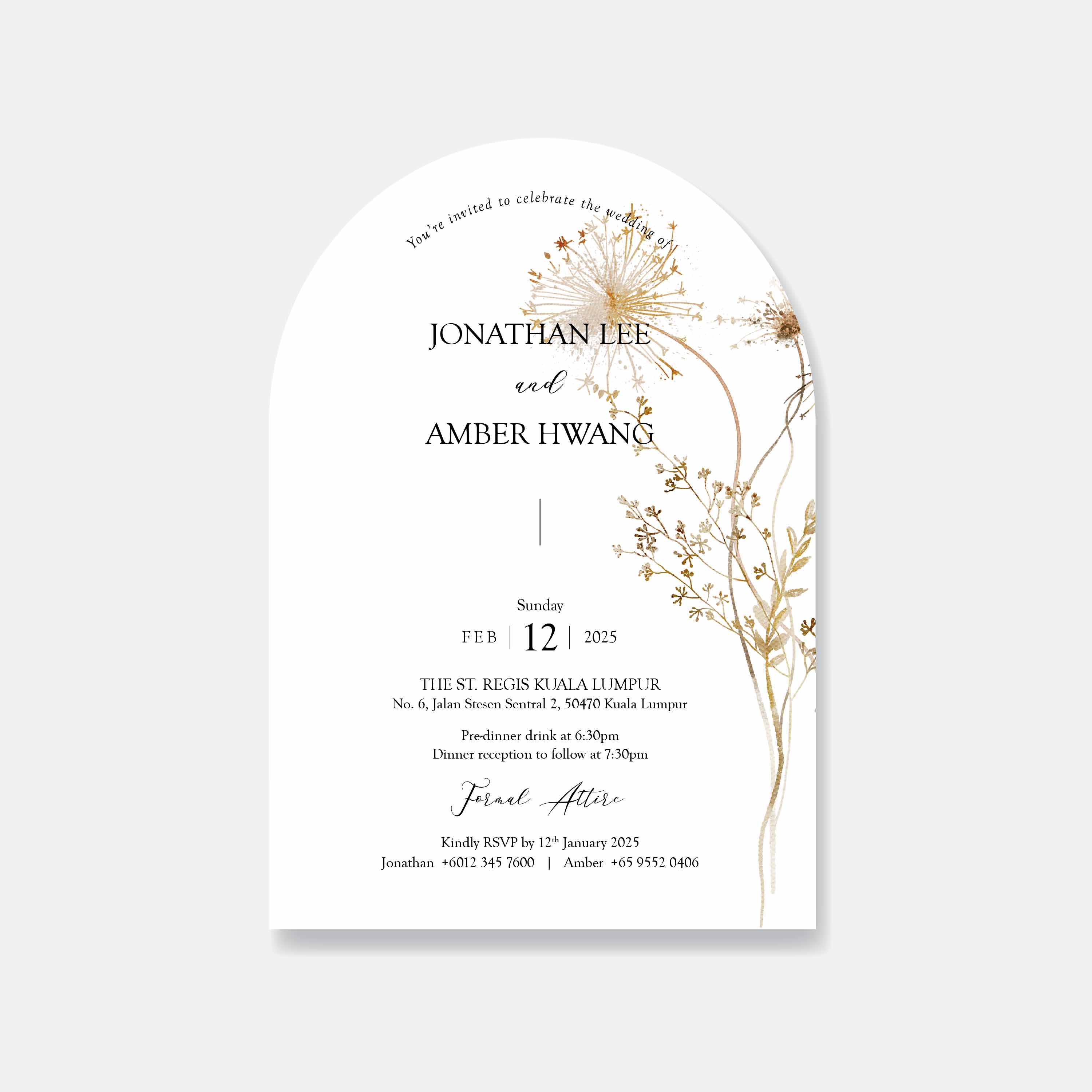 Arch Wedding Invitation