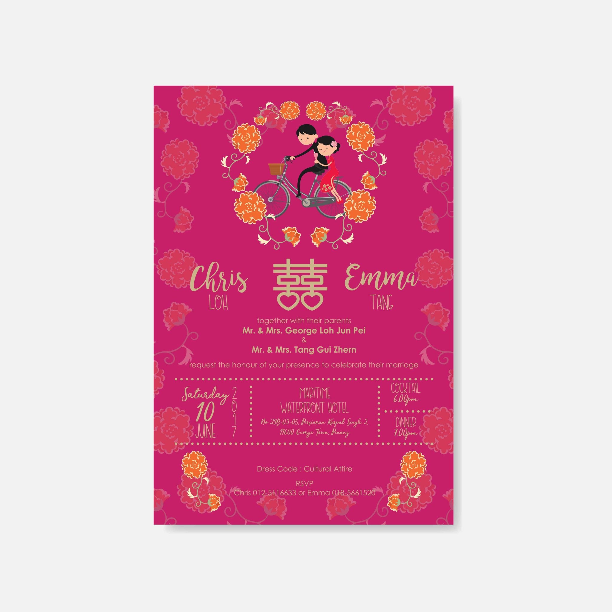 Oriental Wedding Invitation