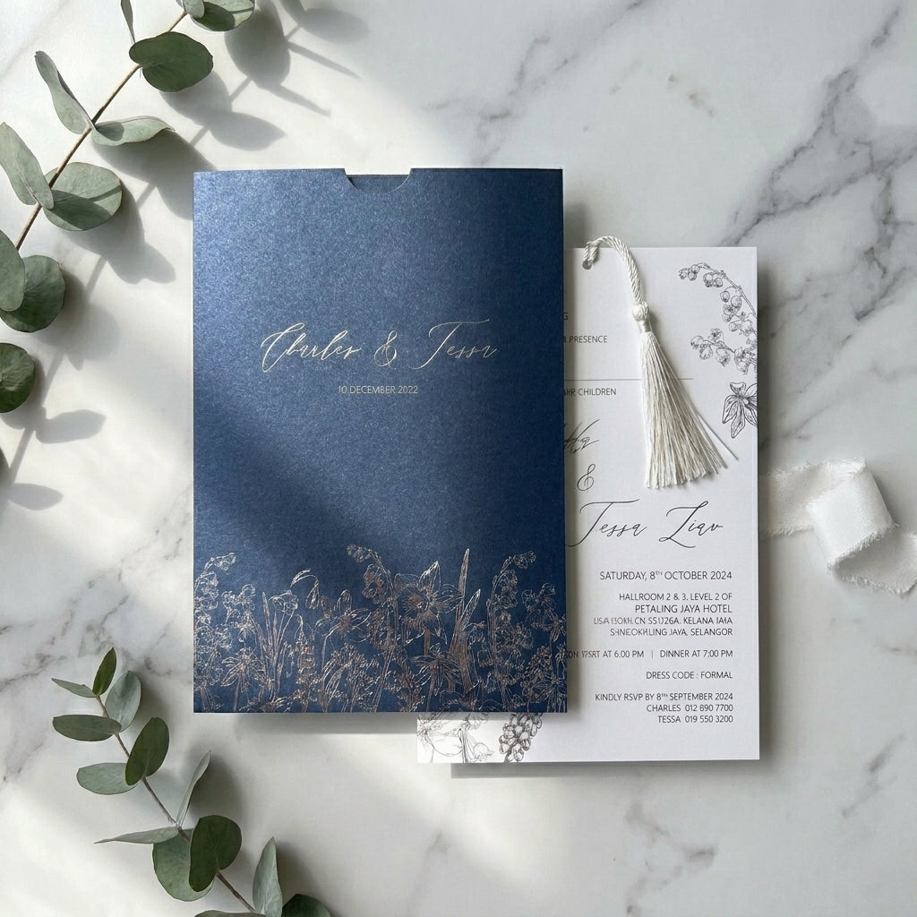 Pocket wedding invitations will not only impress your guests with its unmissable beauty, but they have also been cleverly designed to keep all of your wedding stationary in the one place.