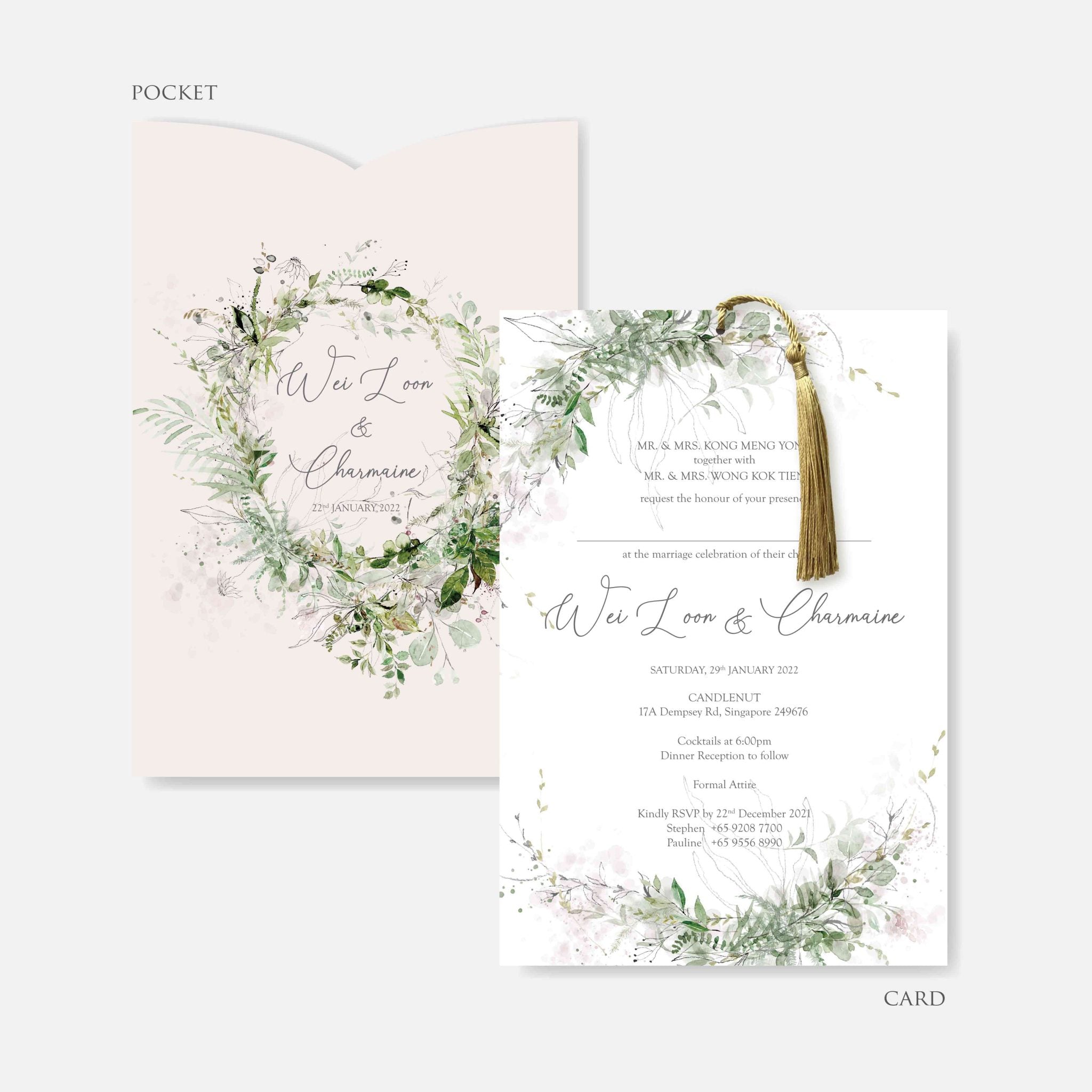 Pocket Wedding Invitation