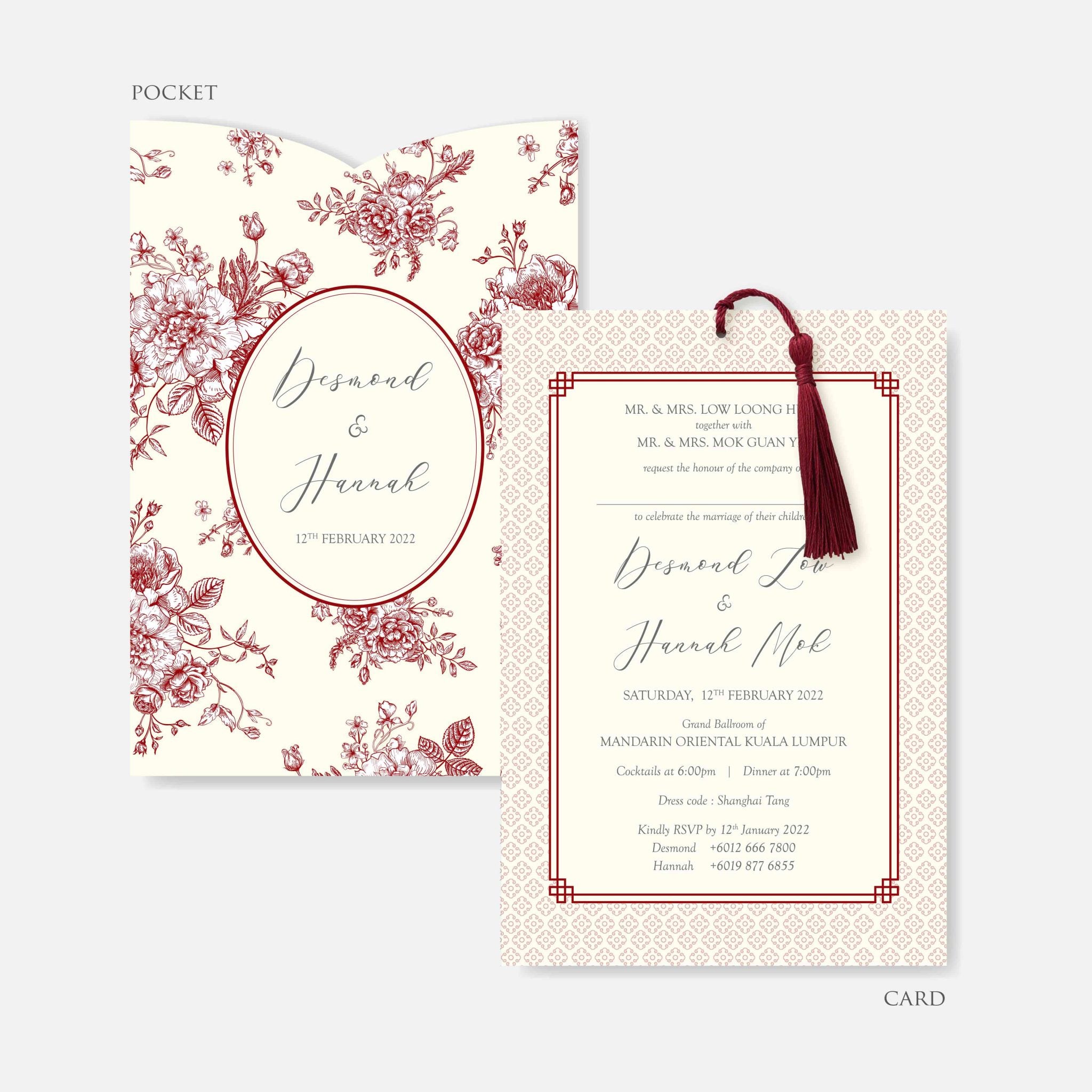 Pocket Wedding Invitation