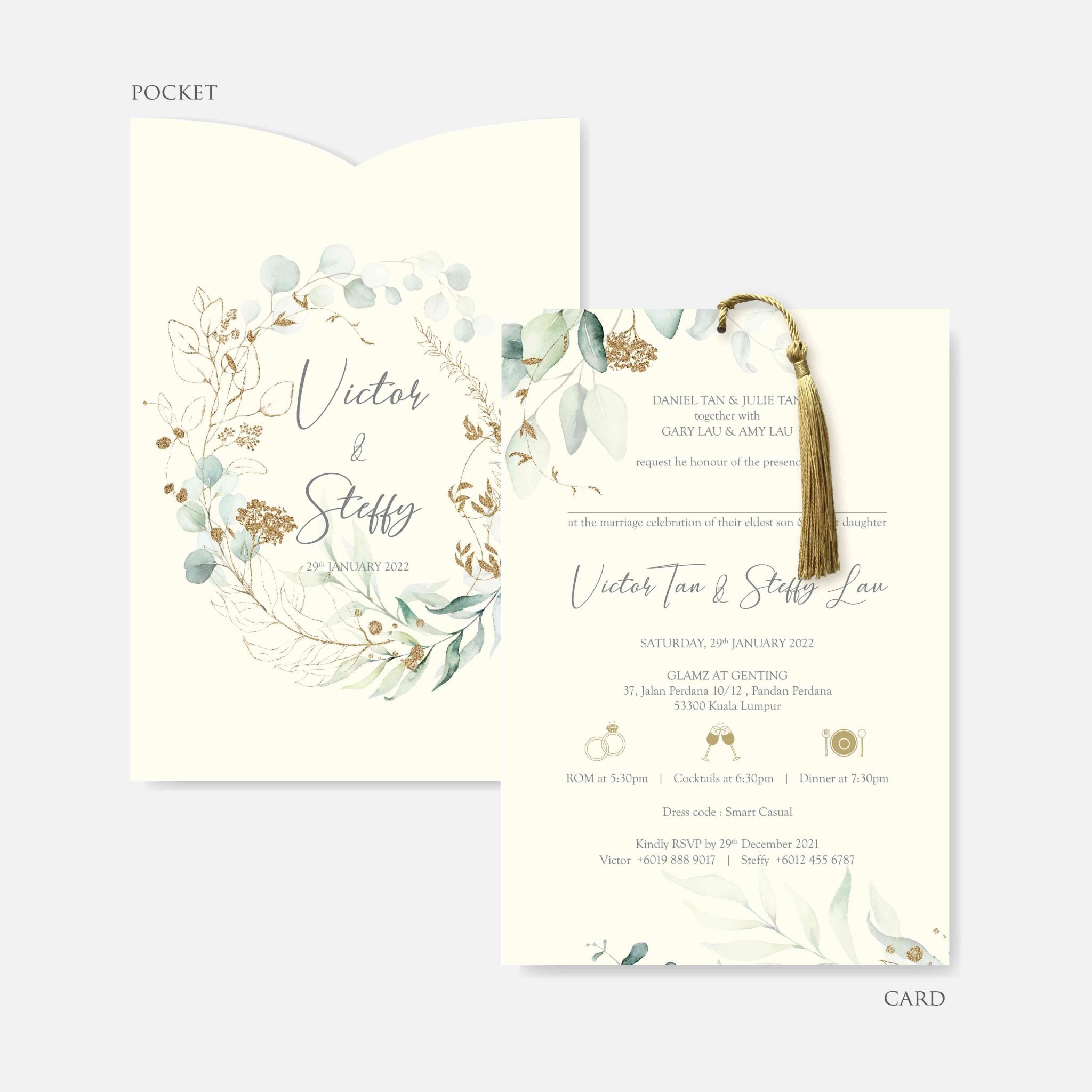 Pocket Wedding Invitation