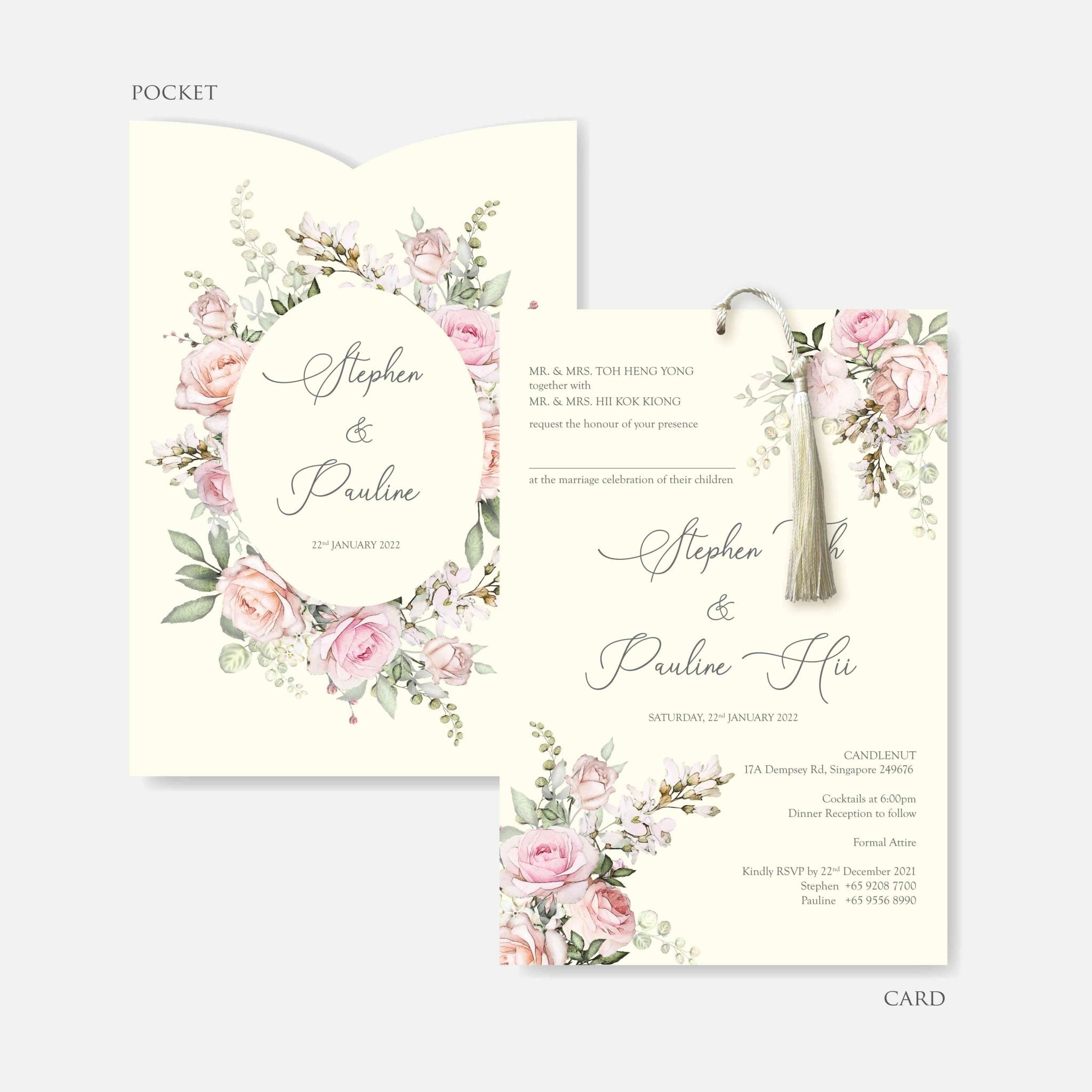 Pocket Wedding Invitation