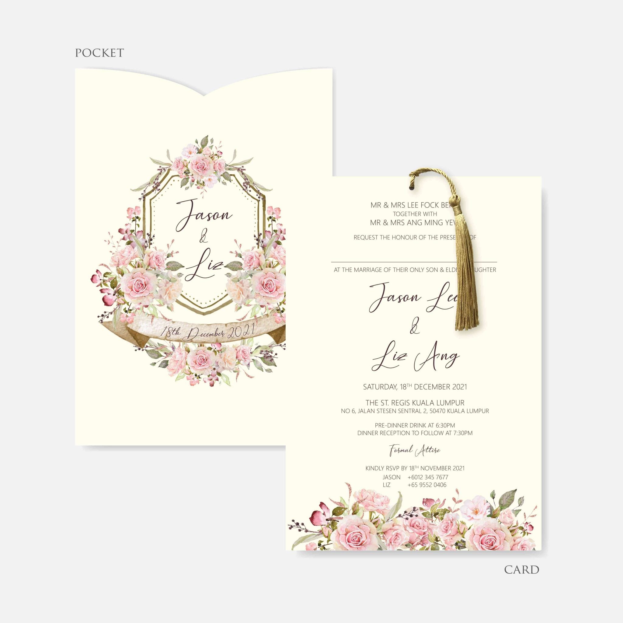 Pocket Wedding Invitation