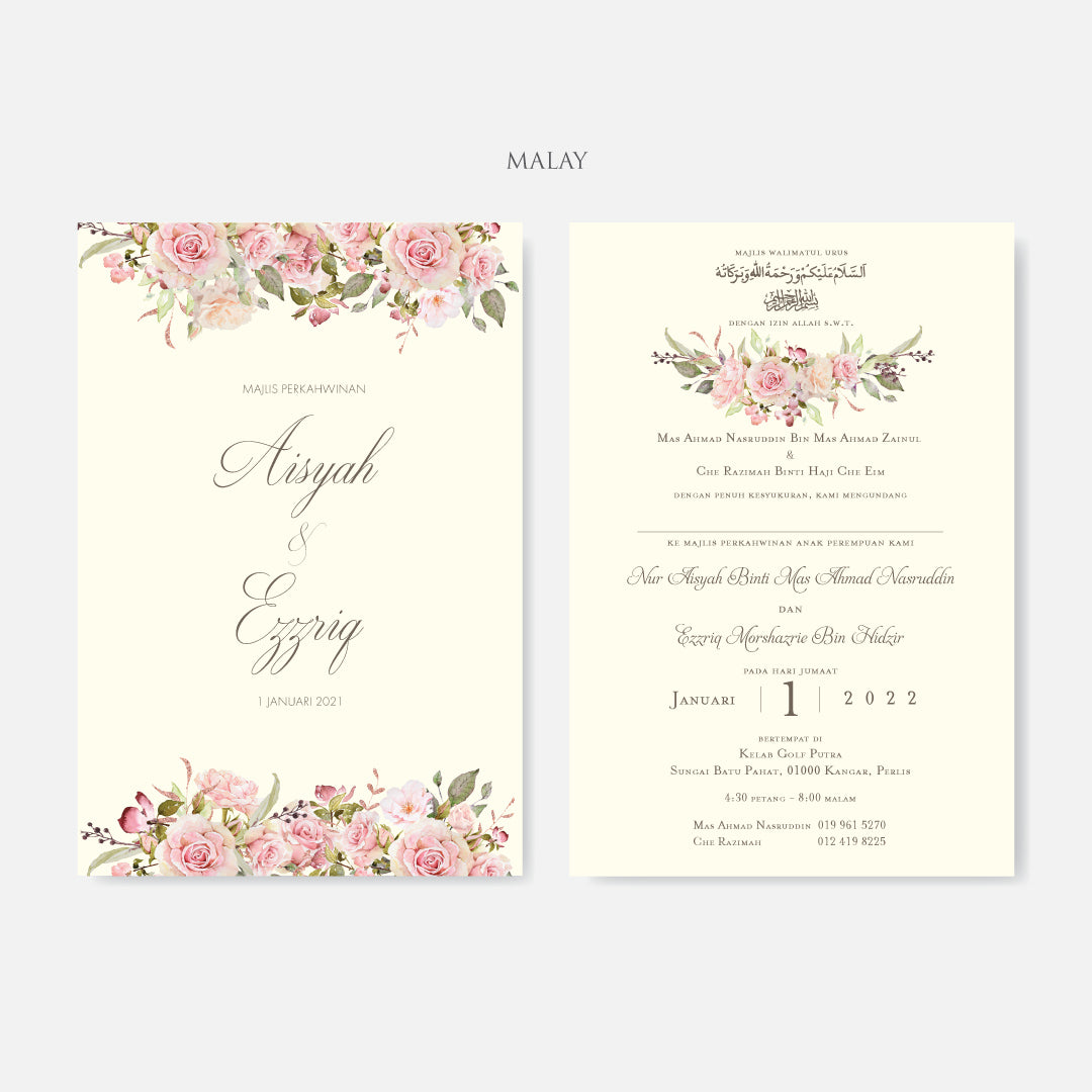 Pocket Wedding Invitation