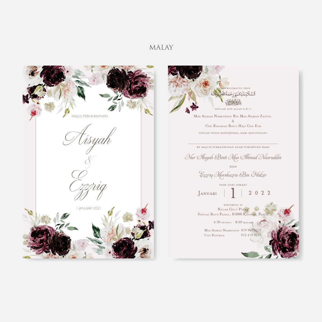 Pocket Wedding Invitation