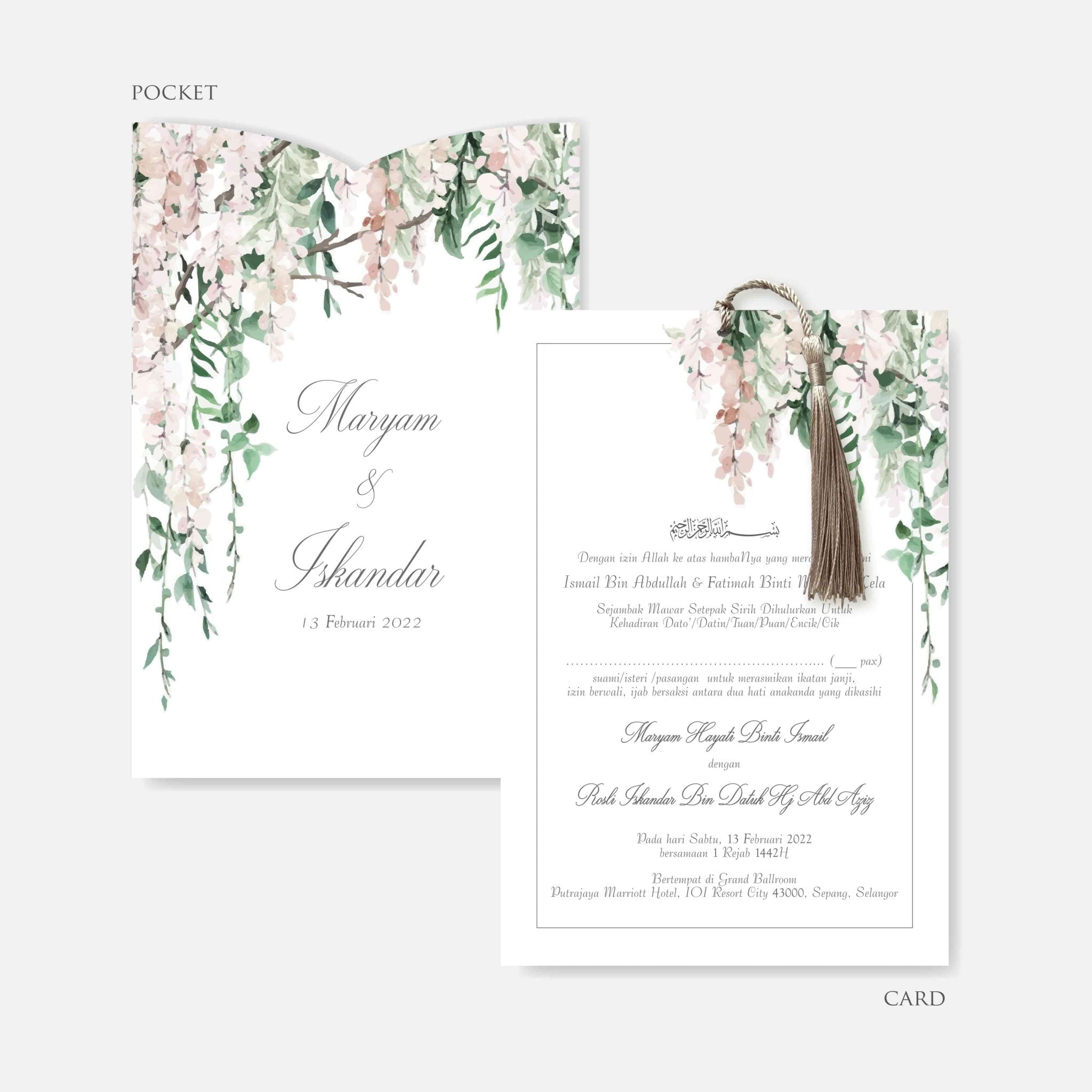 Pocket Wedding Invitation