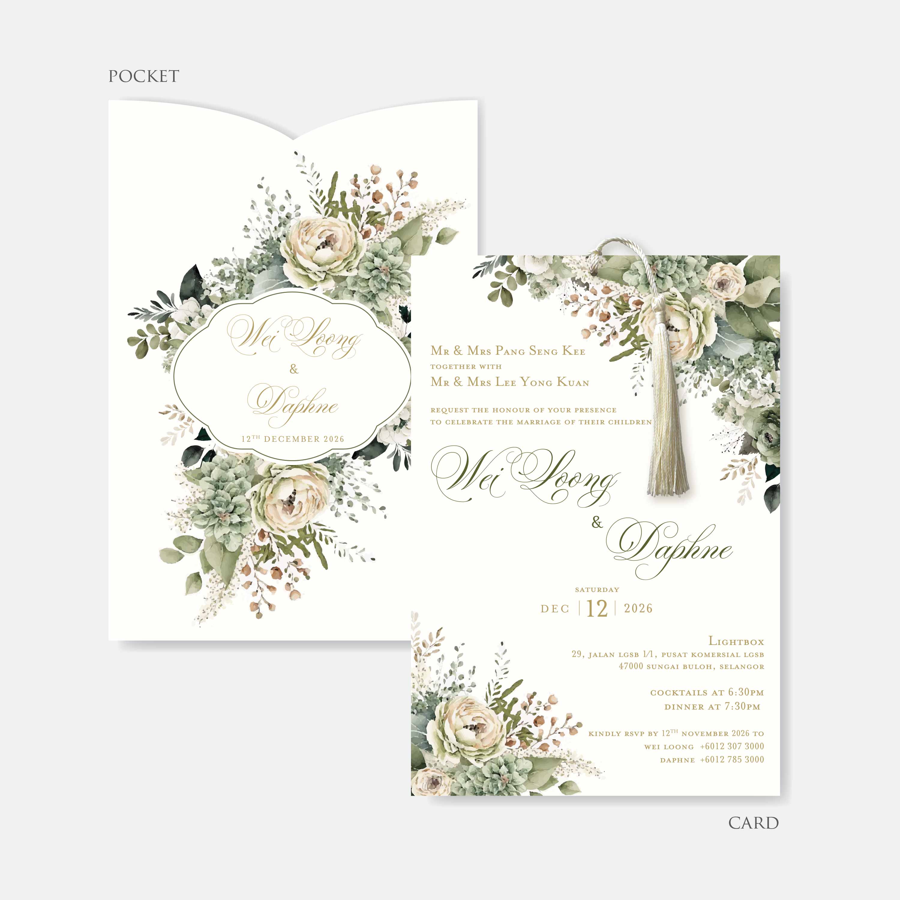 Pocket Wedding Invitation