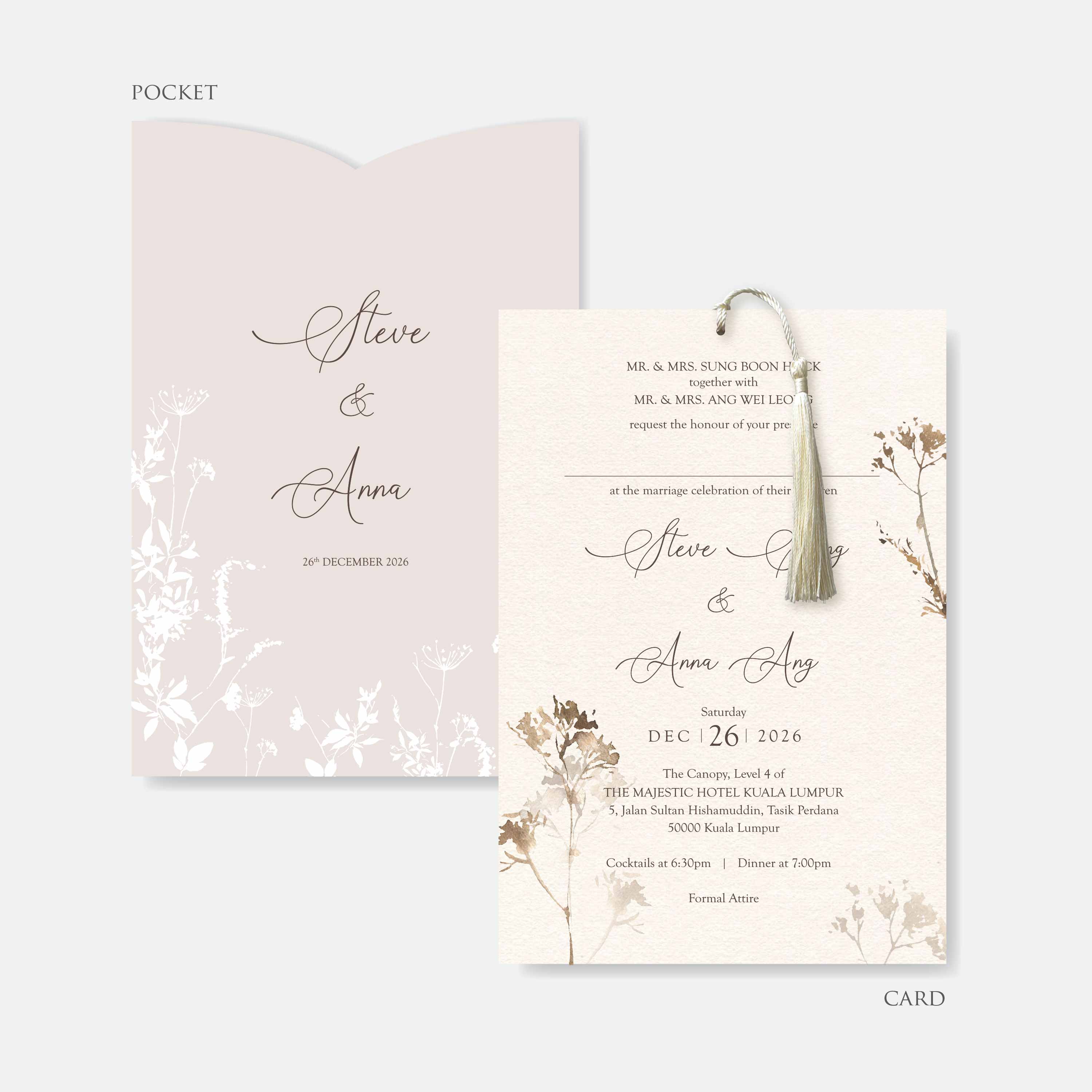 Pocket Wedding Invitation