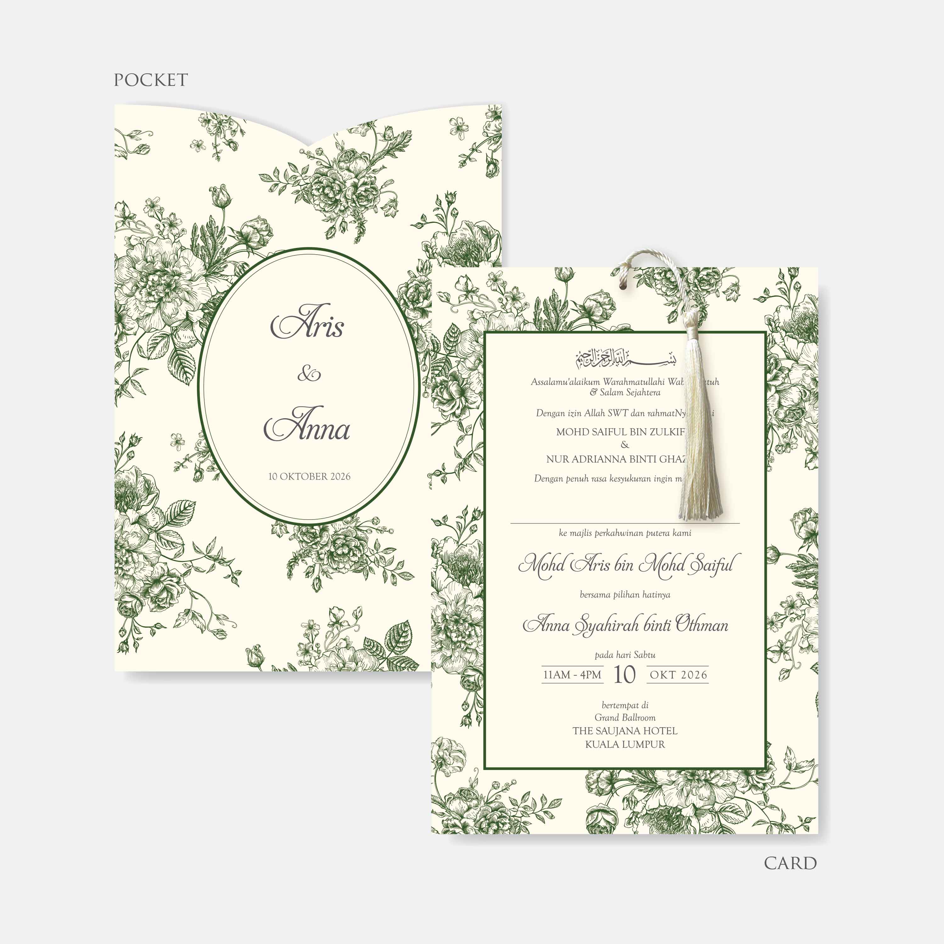 Pocket Wedding Invitation