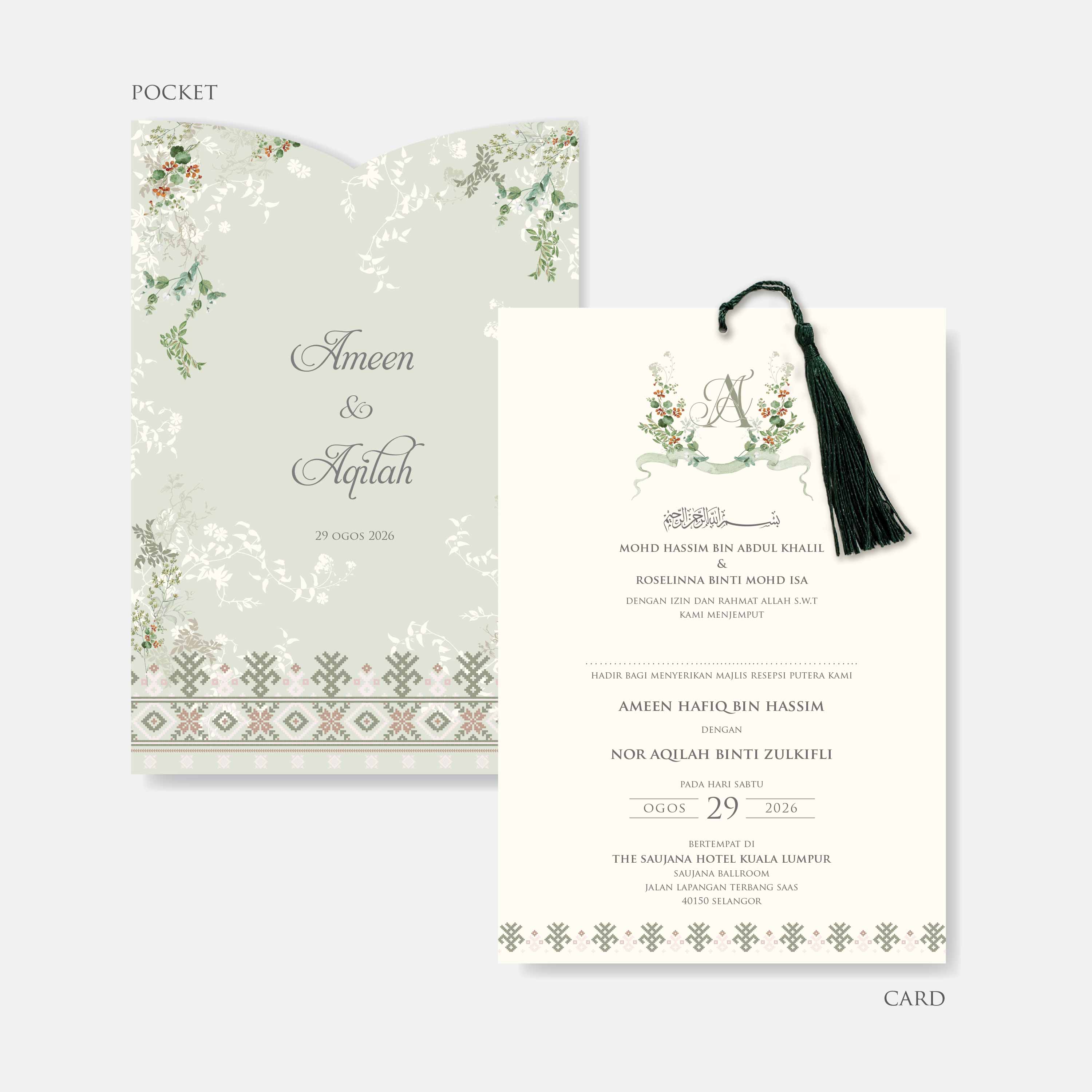 Pocket Wedding Invitation